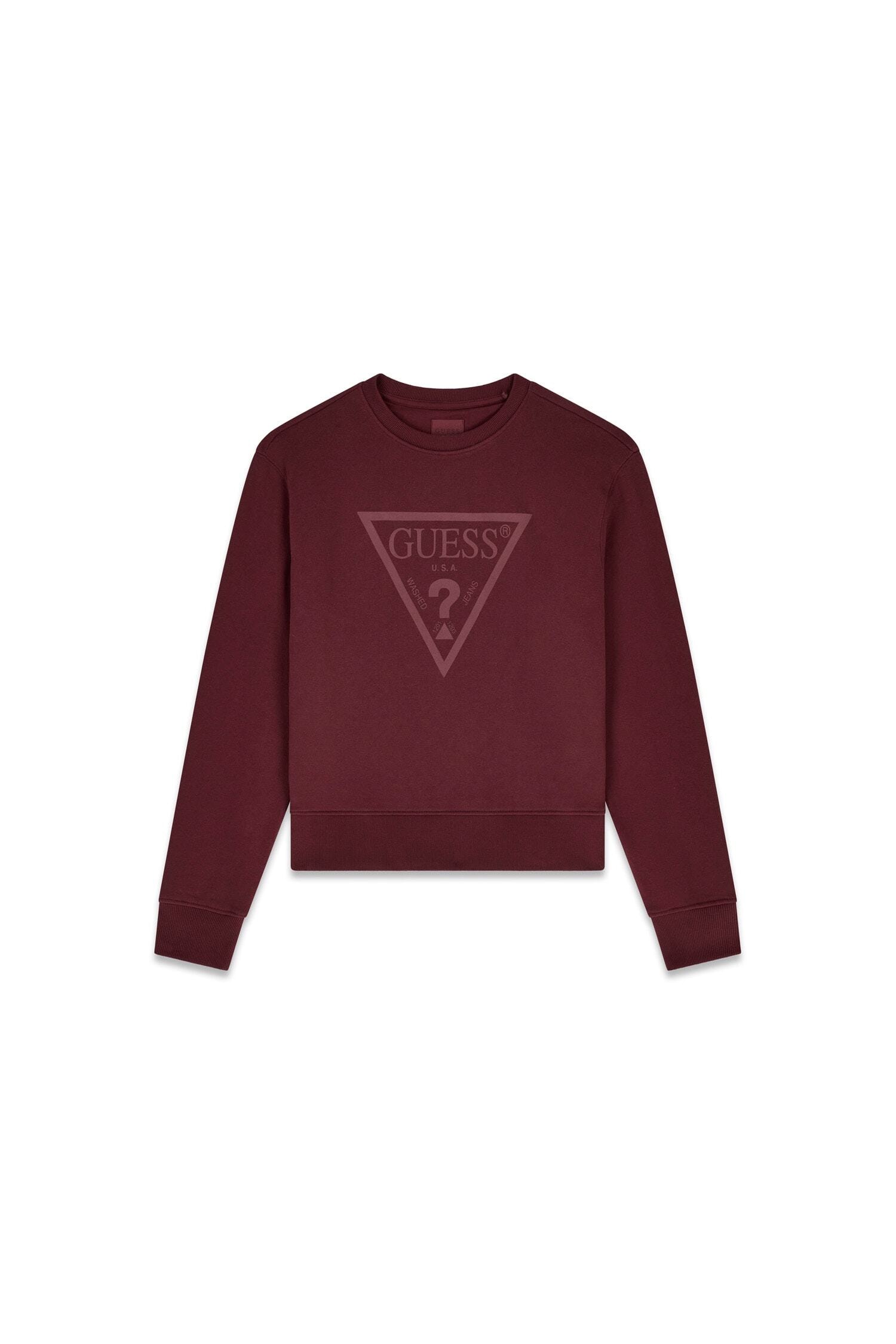 Guess Sweat-shirt »NEW CN BASIC TRIANGLE«, mit tonalem Logodruck, Baumwollmix
