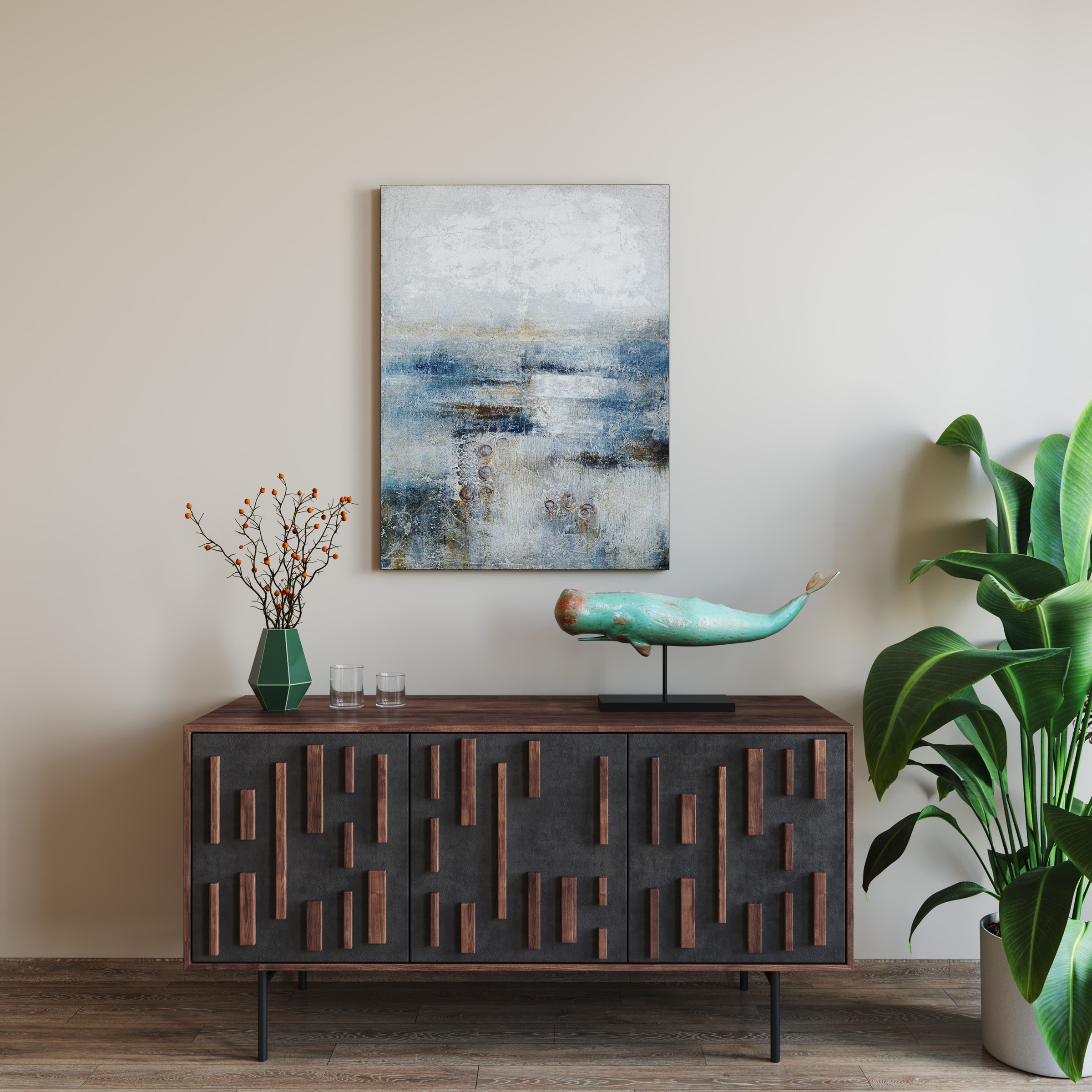 Kare Design Dekofigur »Deko Figur Whale Base 77cm«