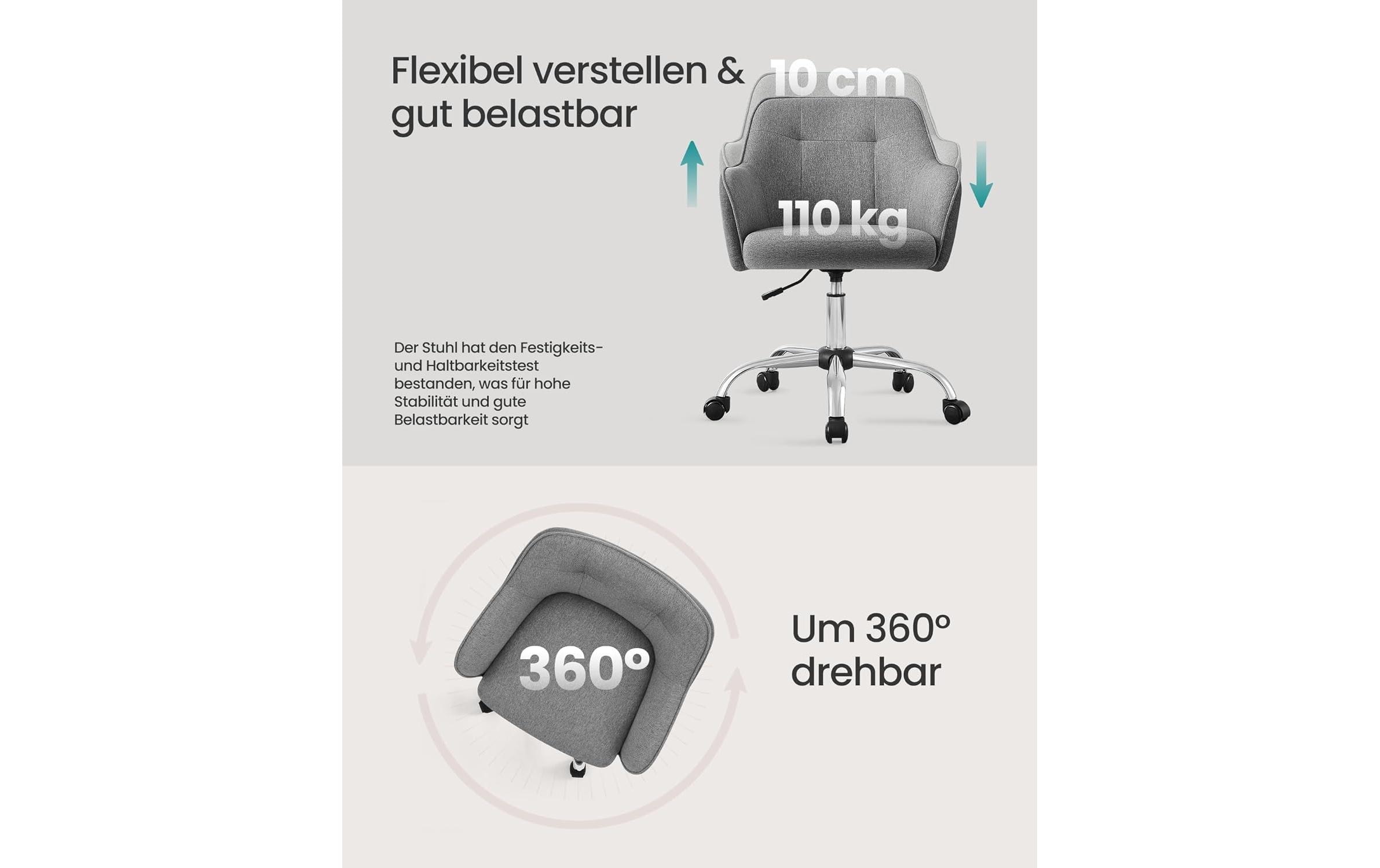 SONGMICS Chaise de bureau »Grau 45-55 cm« ()