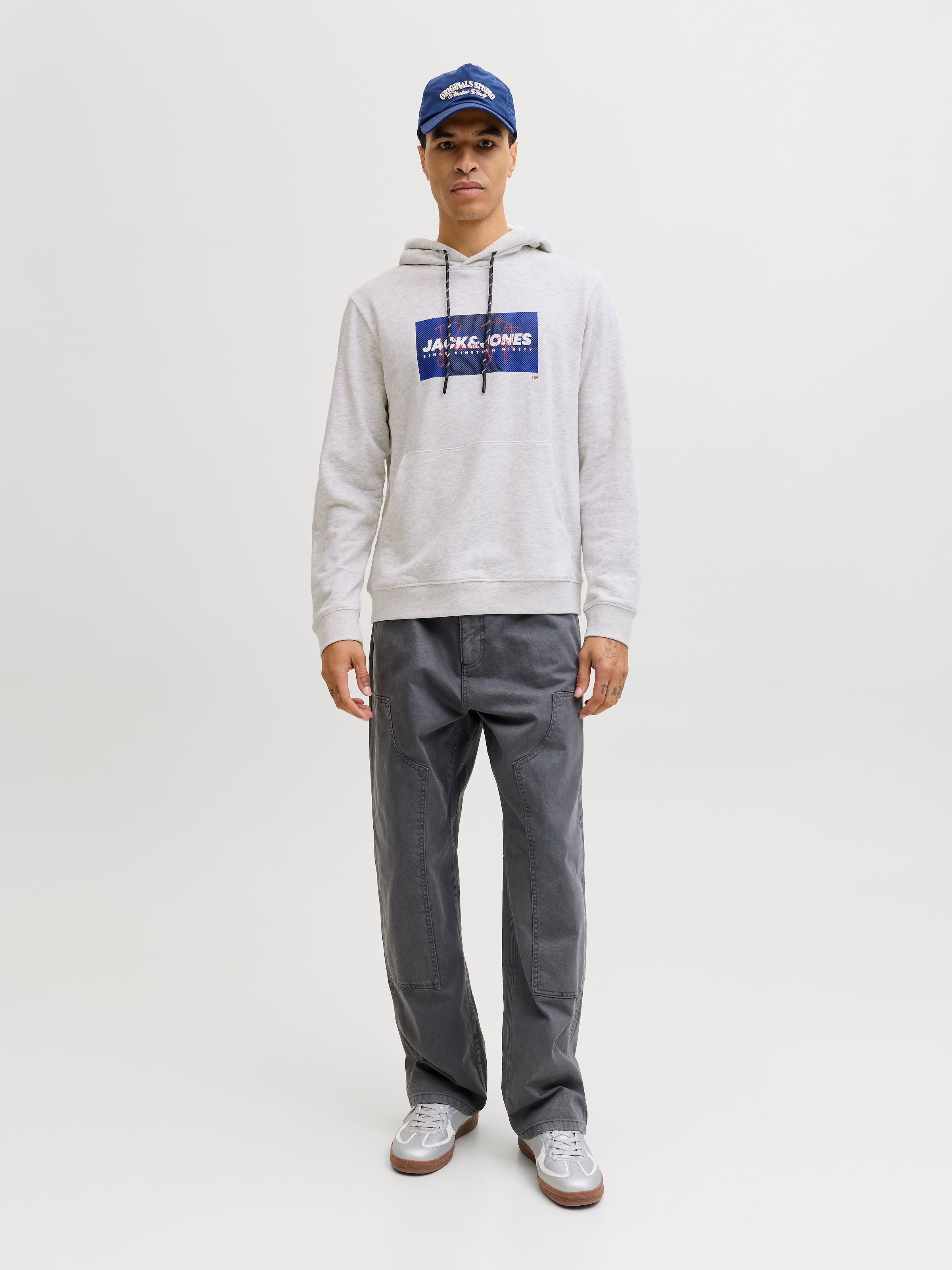 Jack & Jones Kapuzensweatshirt »JJCOLE PRINT SWEAT HOOD UNB«
