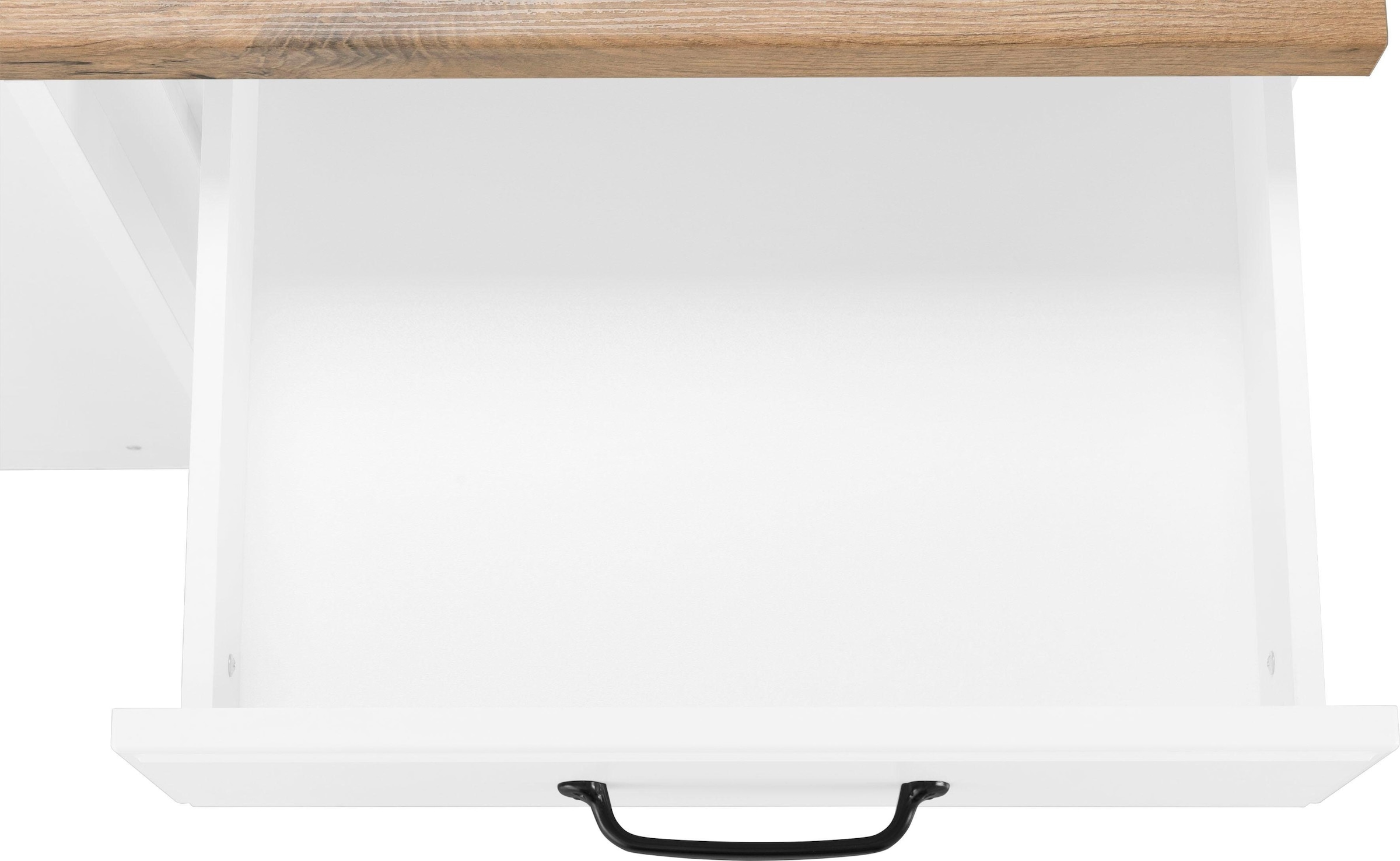 wiho Küchen Meuble bas d'angle »Erla« 110 cm breit mit Kassettenfront