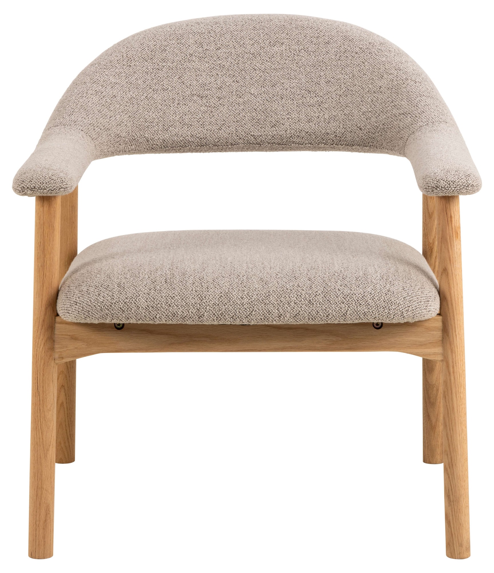 ACTONA GROUP Fauteuil lounge »Addi« rembourré, revêtement en tissu, avec accoudoirs, pieds en chêne