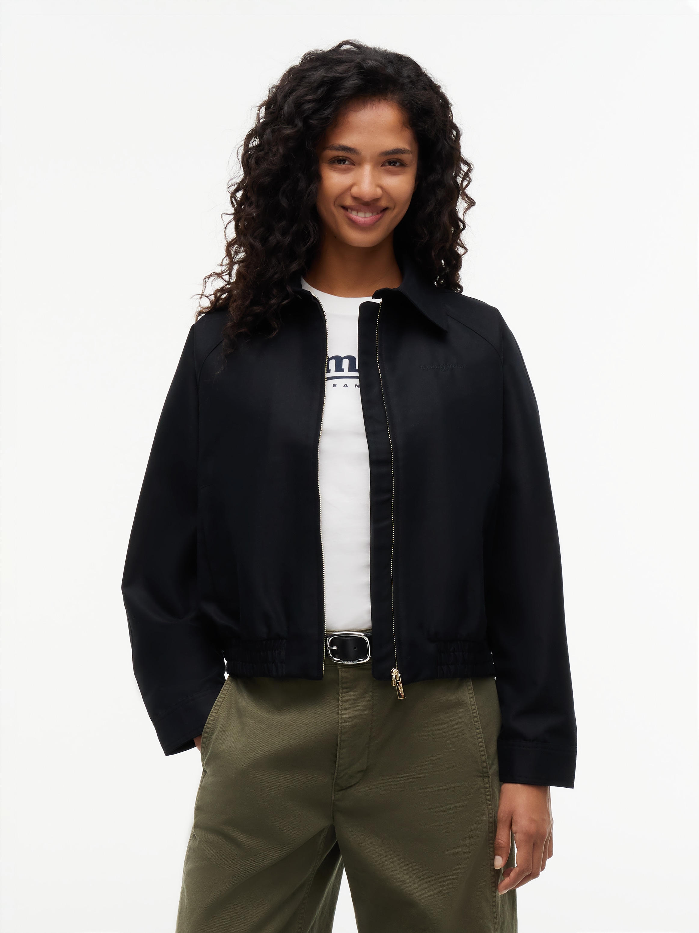 Tommy Jeans Blouson »TJW SCRIPT COACH JACKET« mélange de coton
