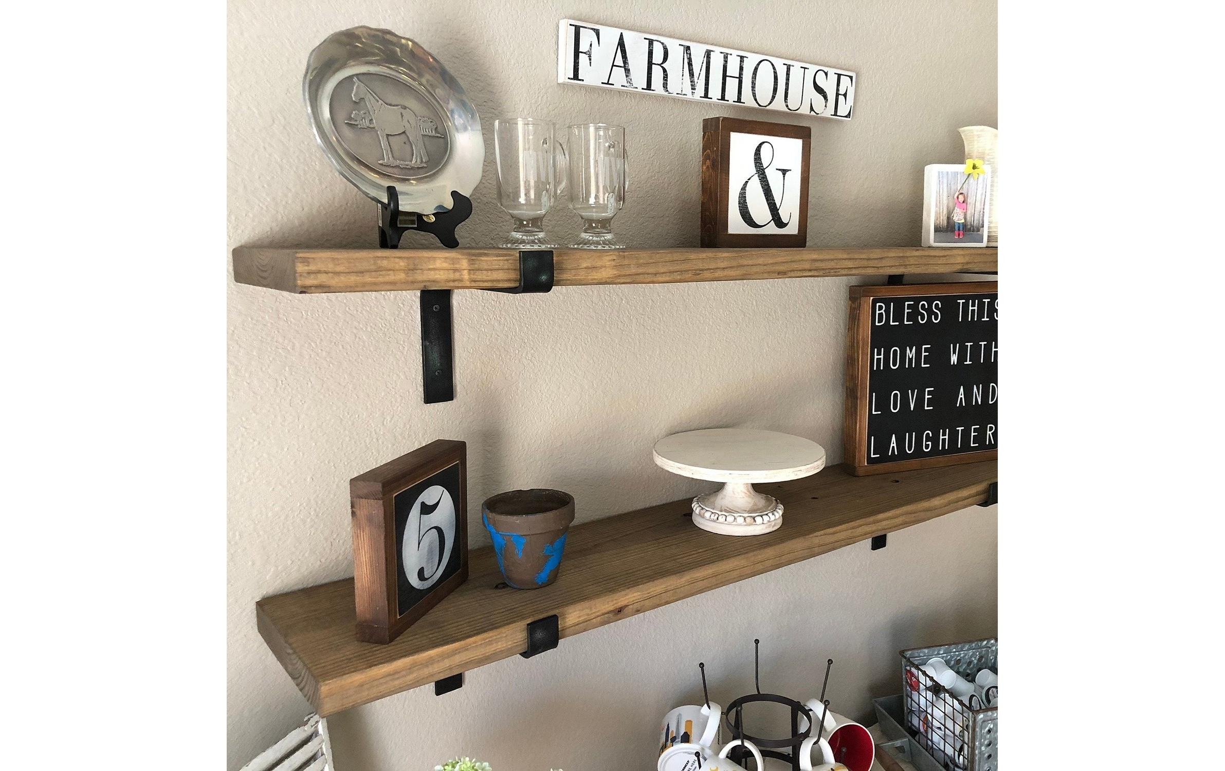 WOODY FASHION Wandregal »LAM006 2 Stück«