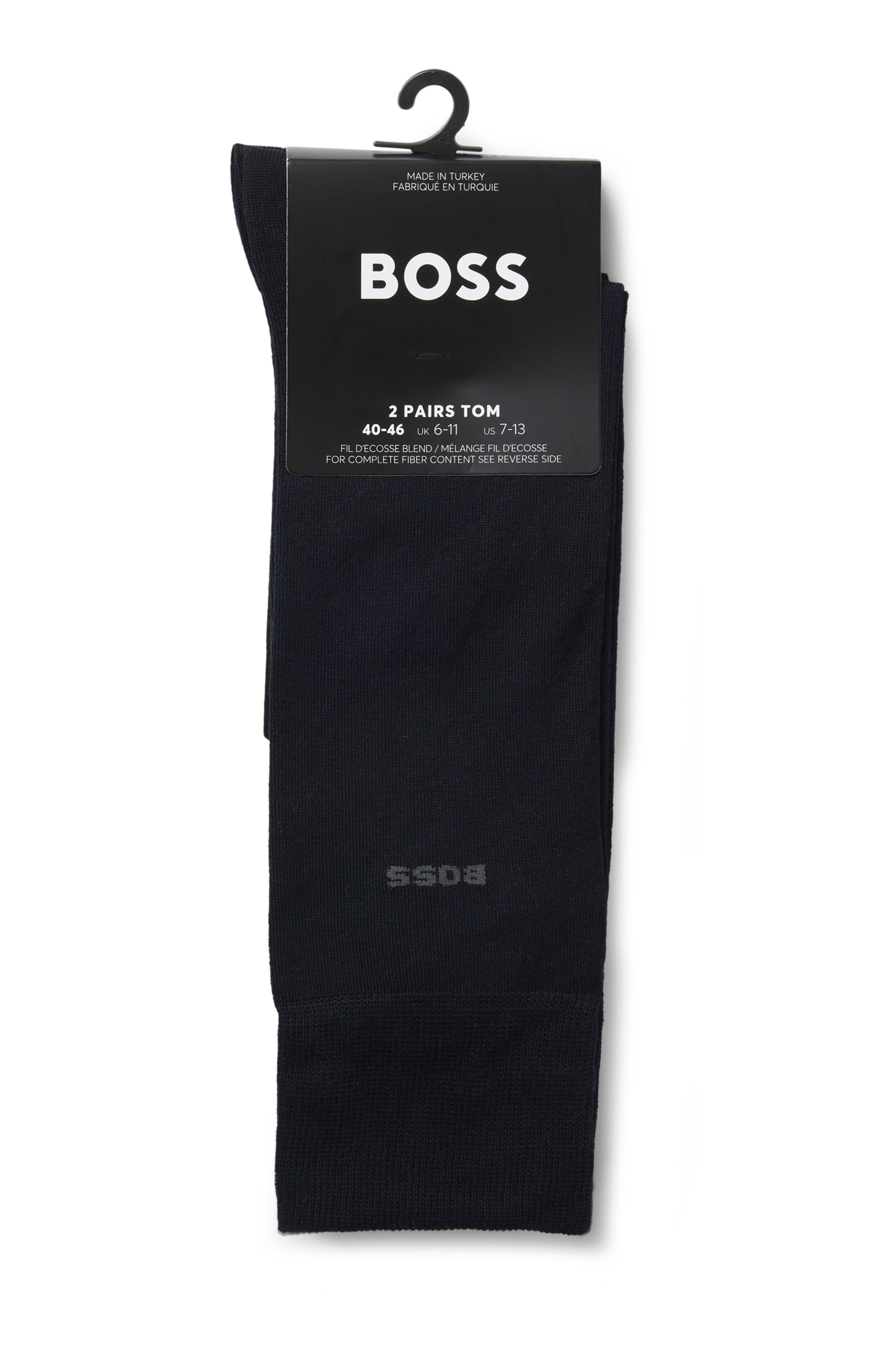 BOSS Chaussettes d'affaires »2P RS Tom Uni MC« 2 cuis tlg.