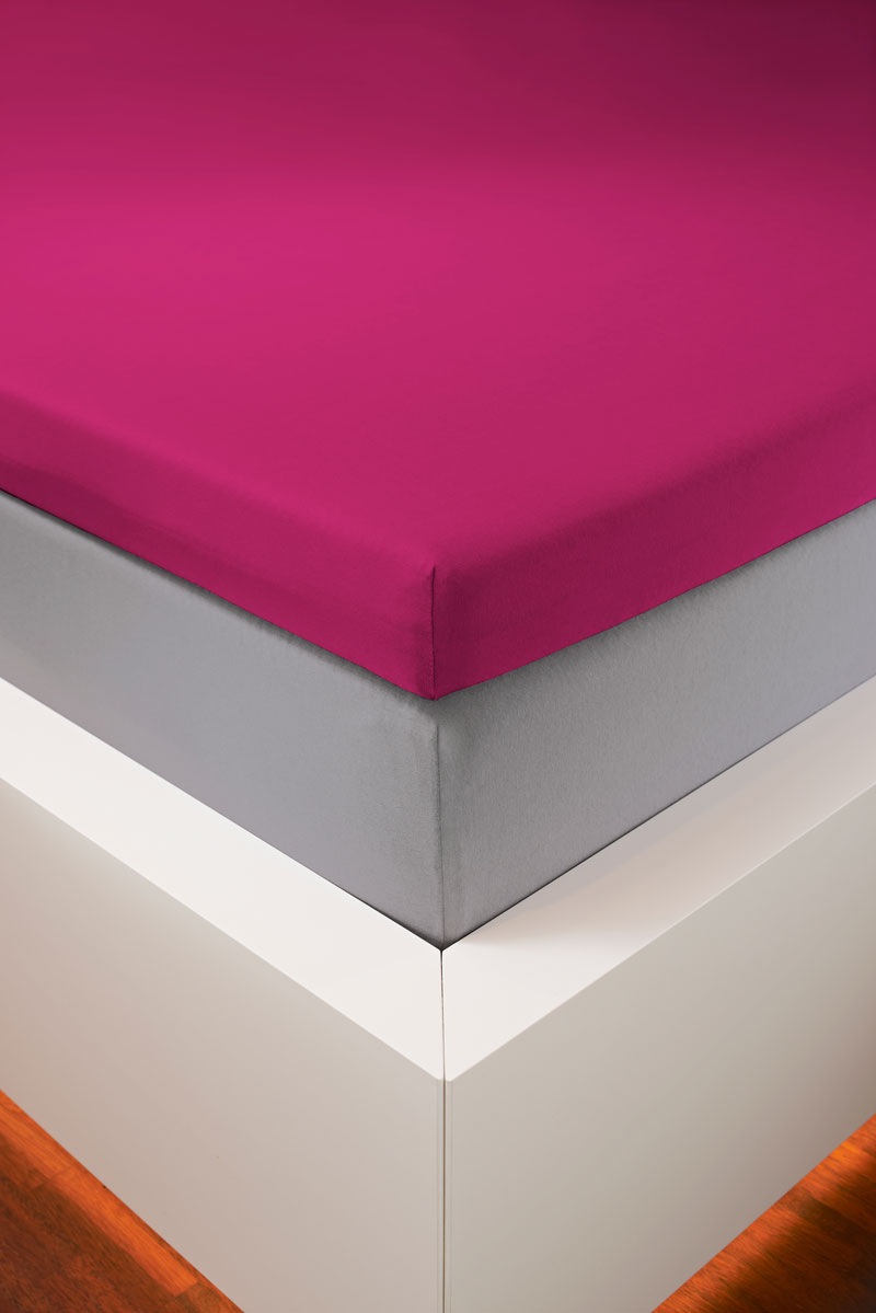 bellana Spannbettlaken »bellana deluxe für Topper, mit Elasthan, Premium Jersey 230 g/m²« mit 5% Elasthan, für Topper mit 4-10cm Höhe, bügelfrei, faltenfrei