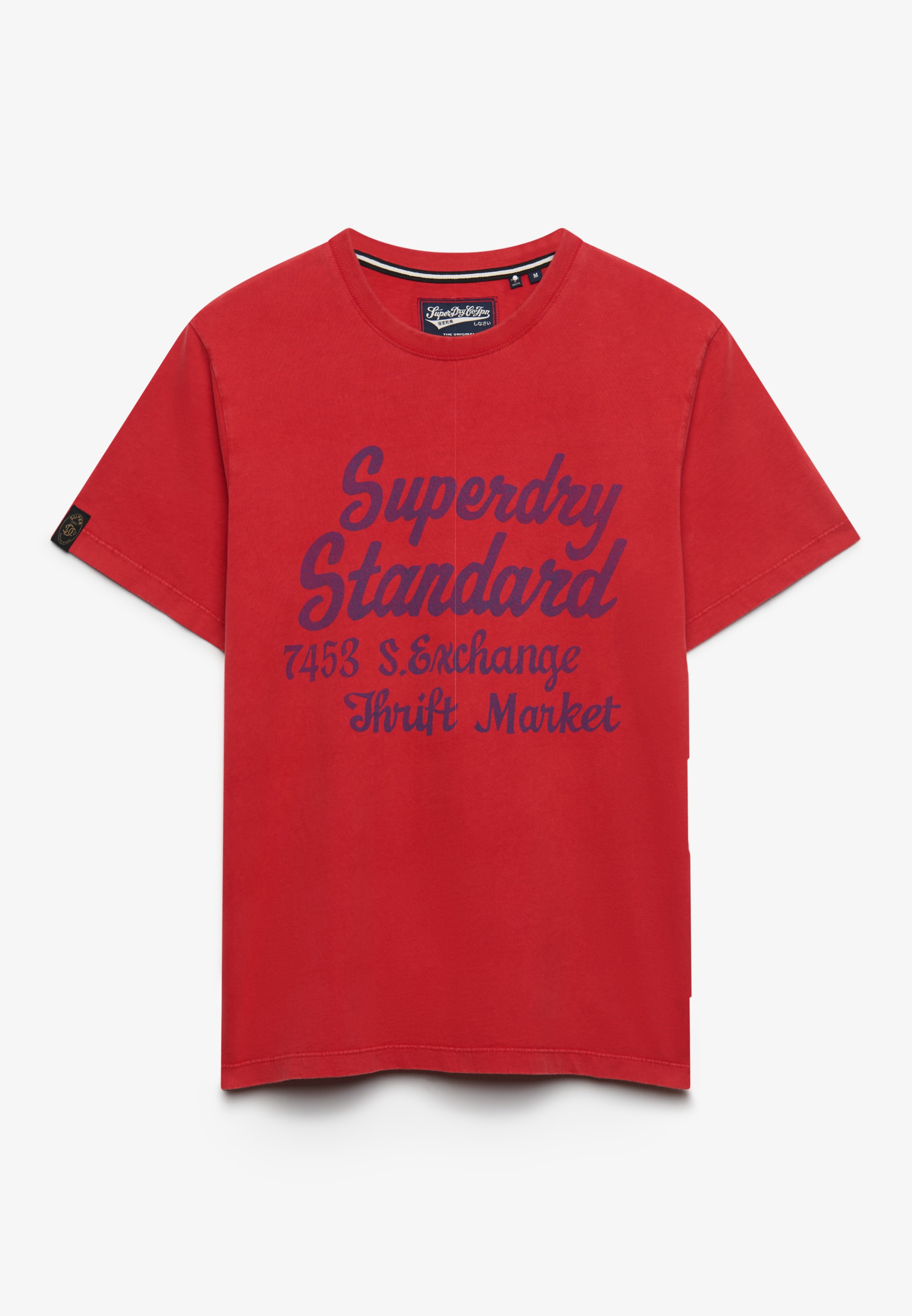 Superdry Shirt à col rond »VINTAGE SCRIPT TEE« coton, coupe décontractée