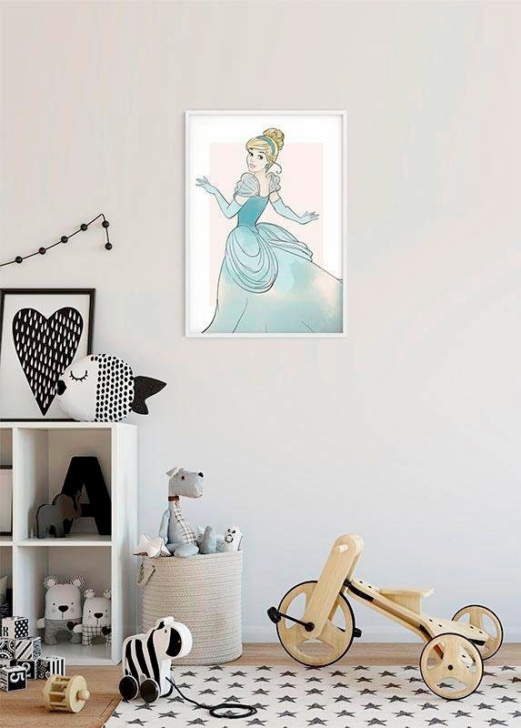 Komar Image »Cinderella Beauty« Disney 1 cuis tlg. tableau mural décoratif pour chambre d'enfant - sans cadre