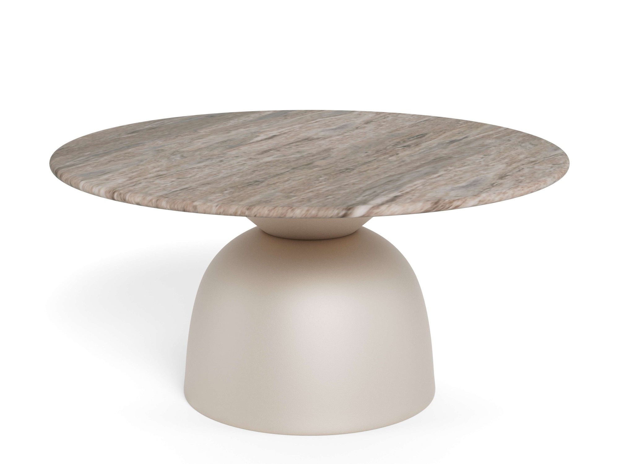 ACTONA GROUP Table basse »Ferrol, Tisch, Beistelltisch« gris, marbre, colonne, 80x42cm