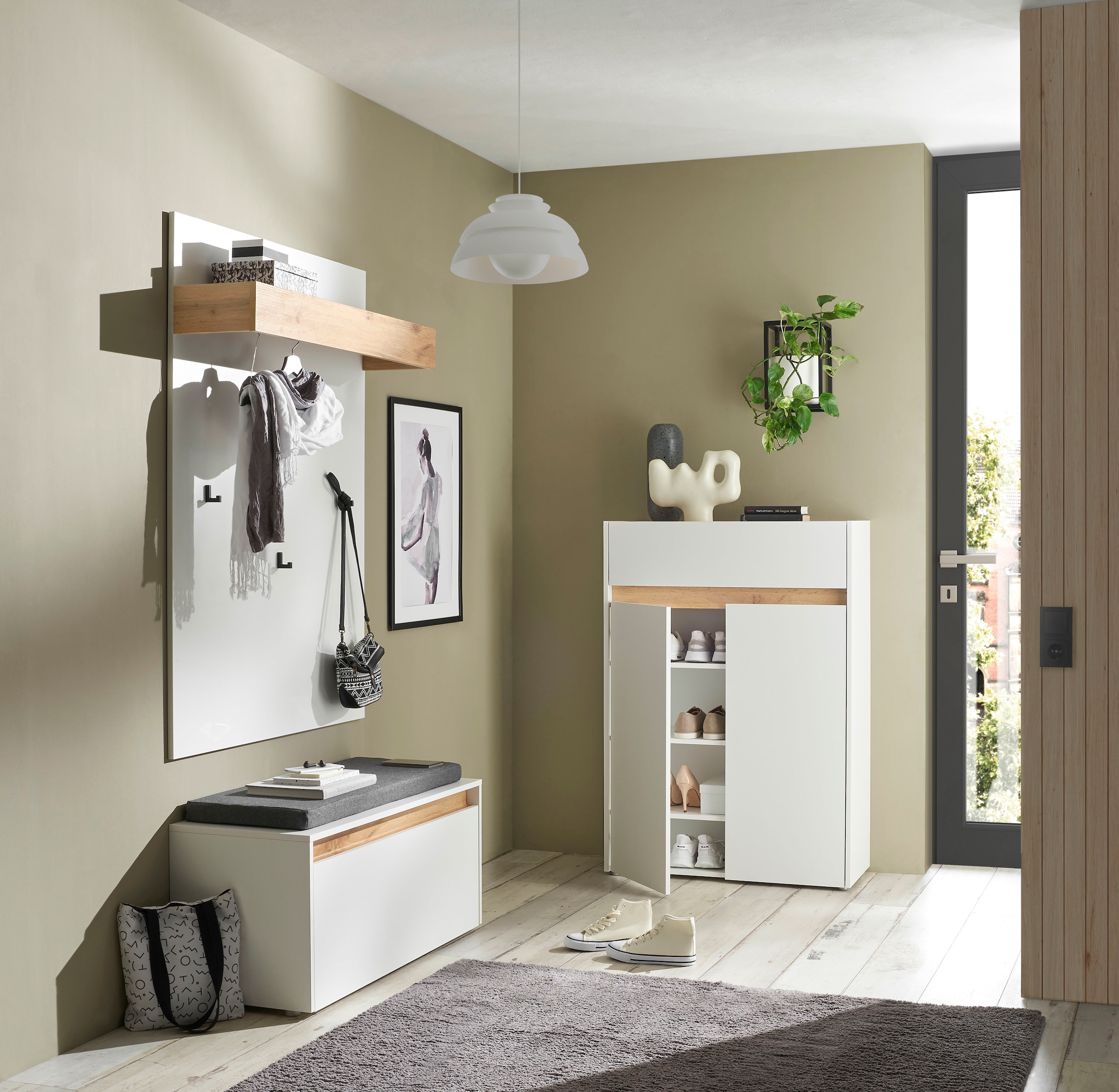 INOSIGN Ensemble de vestiaires »City/Giron, moderne Garderobe, viel Stauraum, ca. 24 Schuhe« Set, 3 cuis tlg.