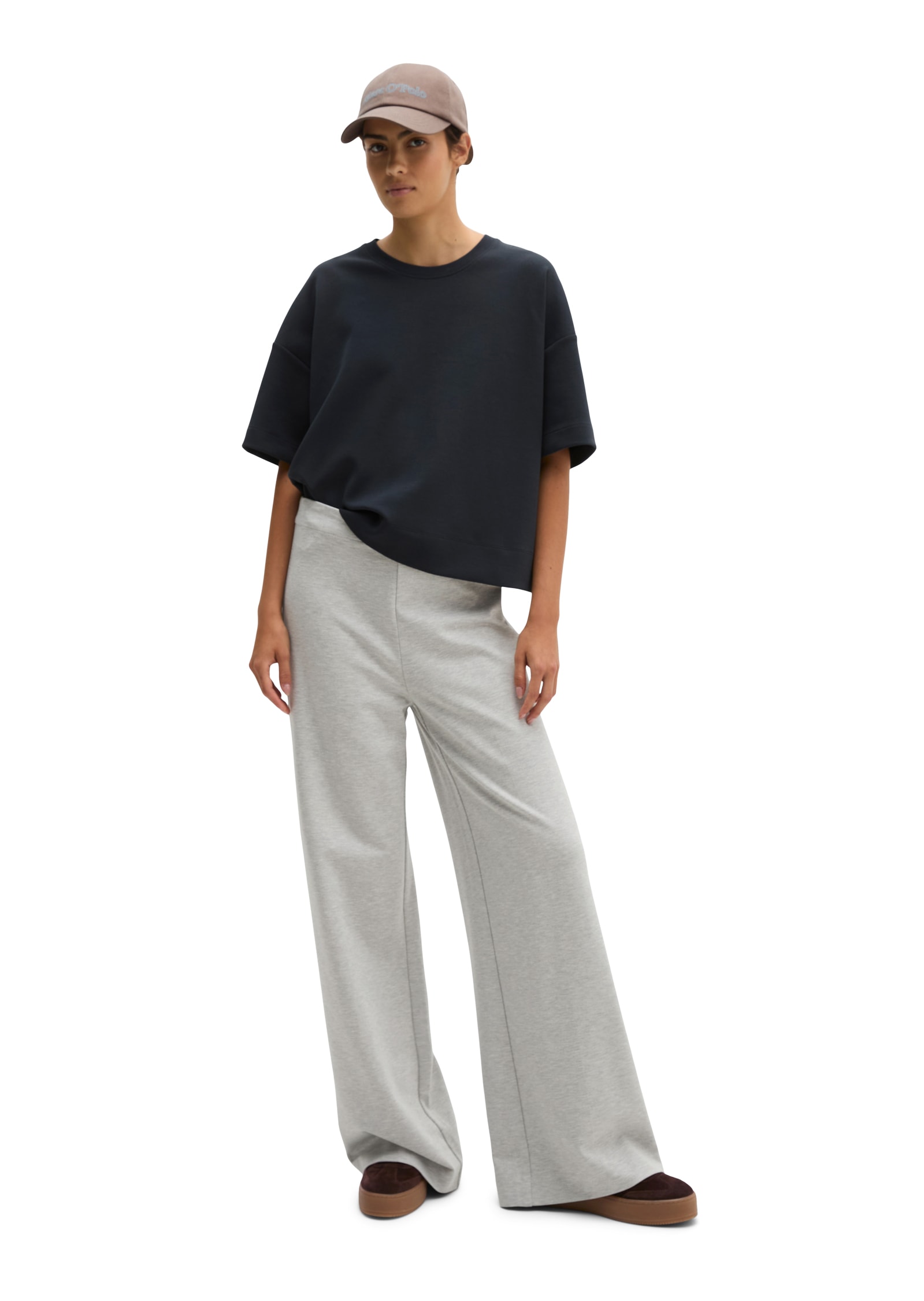 Marc O'Polo Pantalon en jersey »Margo Wide«  Modèle Margo large en jersey interlock compact