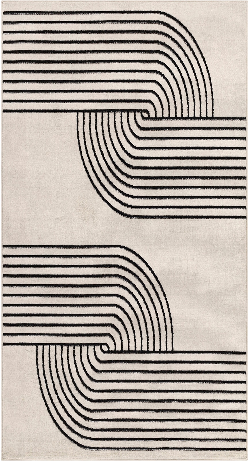 Livabliss Tapis »DEHLI« Rectangulaire 11 mm Höhe Skandinavischer Teppich, Moderner Kurzflor Boho-Wohnzimmerteppich