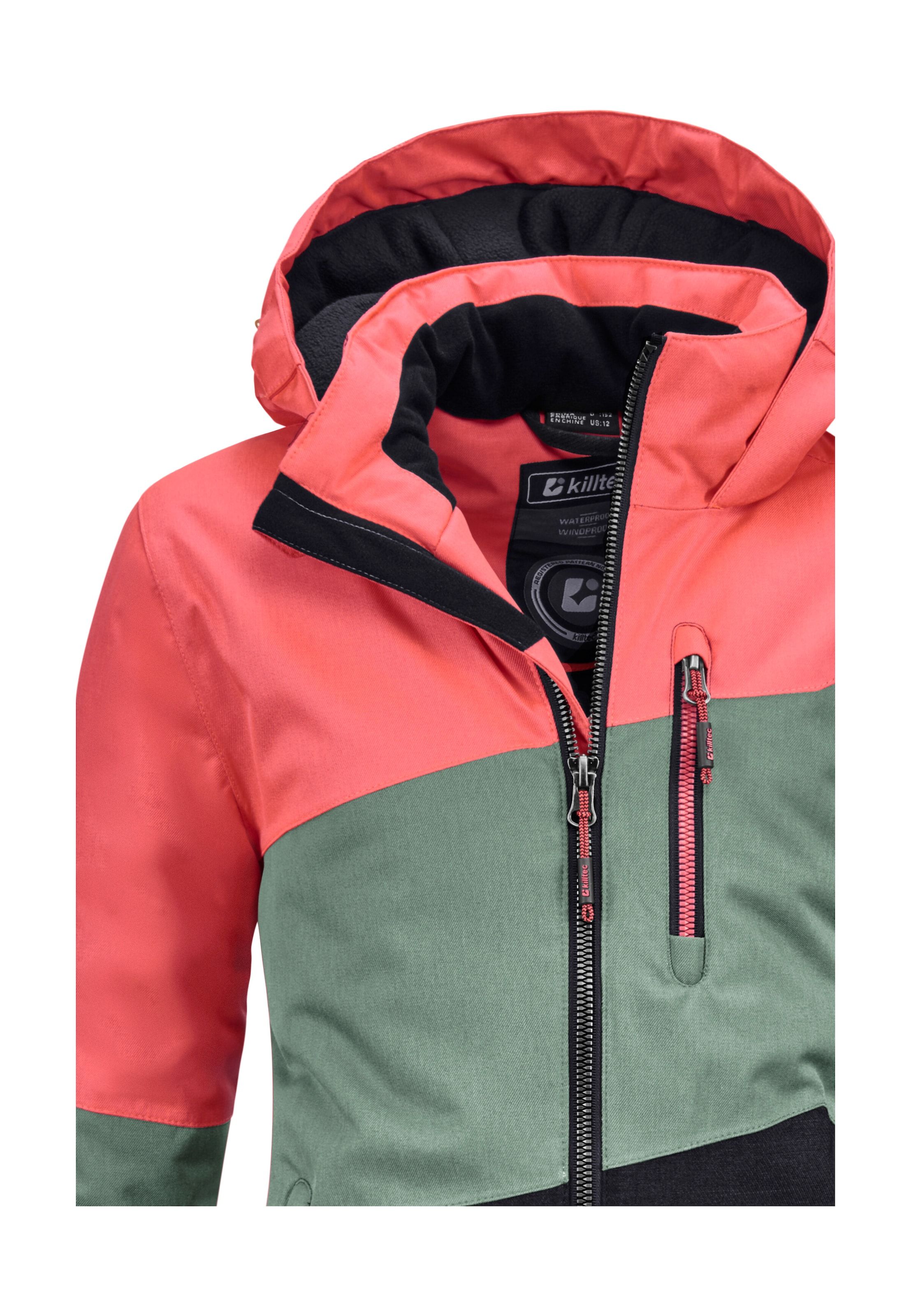 Killtec Outdoorjacke »Lynge GRLS JCKT B« Wasserdichte Winterjacke mit Kapuze, Fleece, verstellbaren Ärmeln
