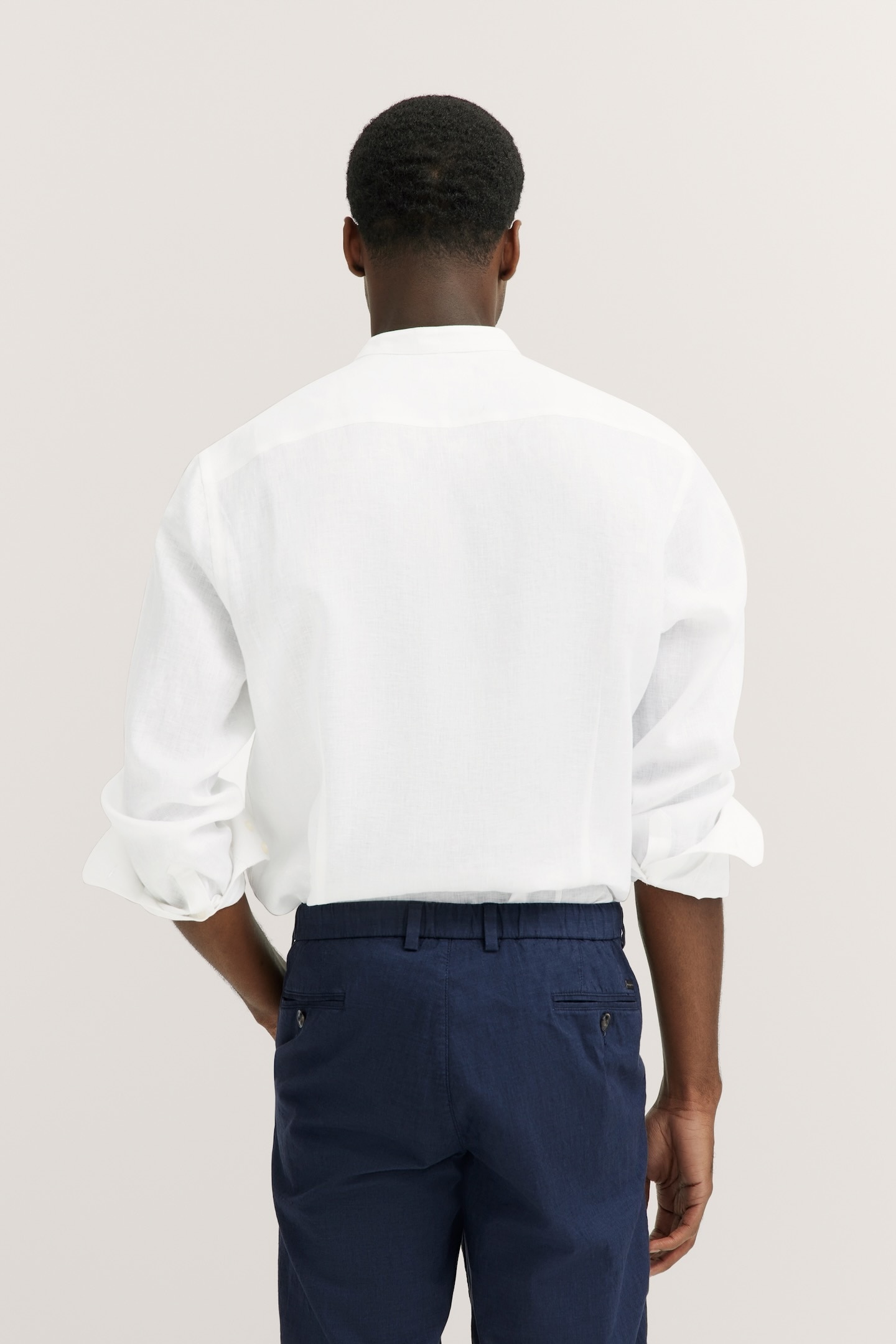 bugatti Langarmhemd mit Stehkragen