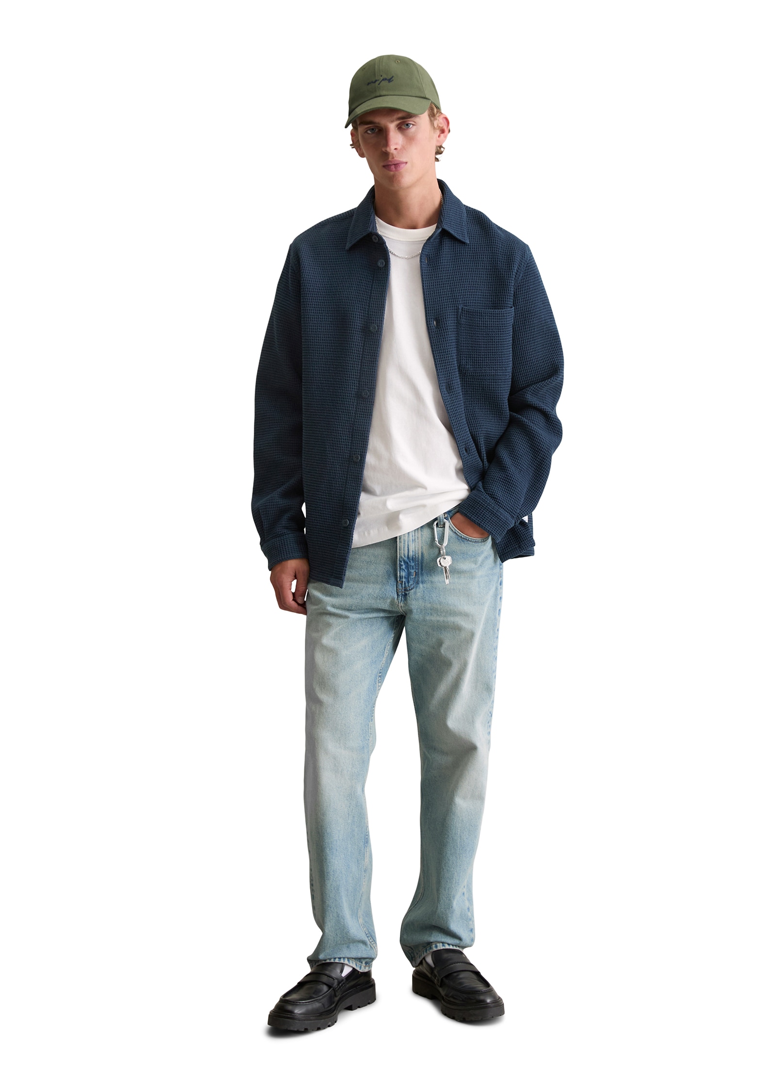 Marc O'Polo DENIM Chemise à manches longues mit Struktur, Kentkragen