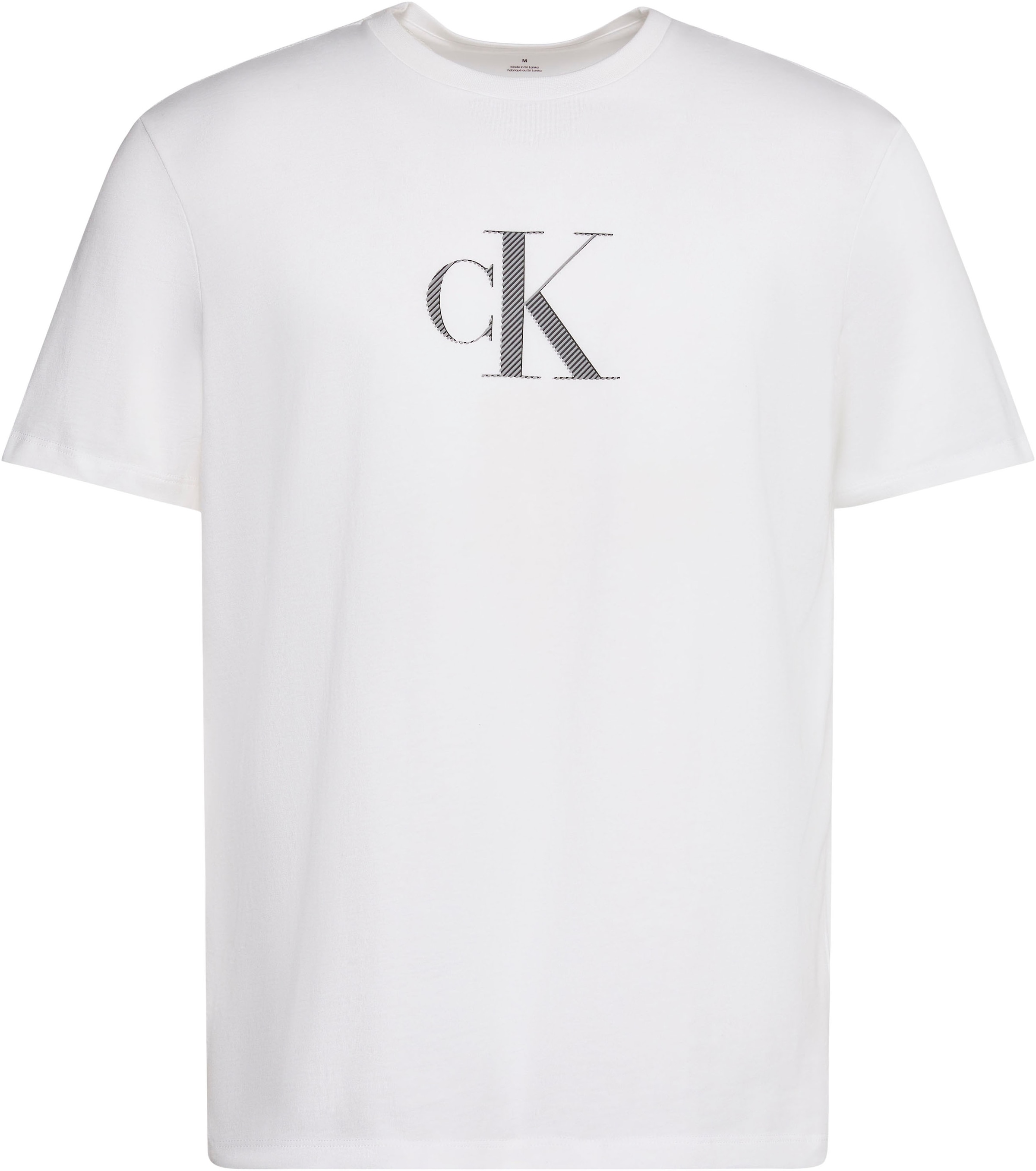 Calvin Klein T-Shirt »SS 30S DISTRESS MONOGRAM GRAPHIC« Regular fit mit Logodruck