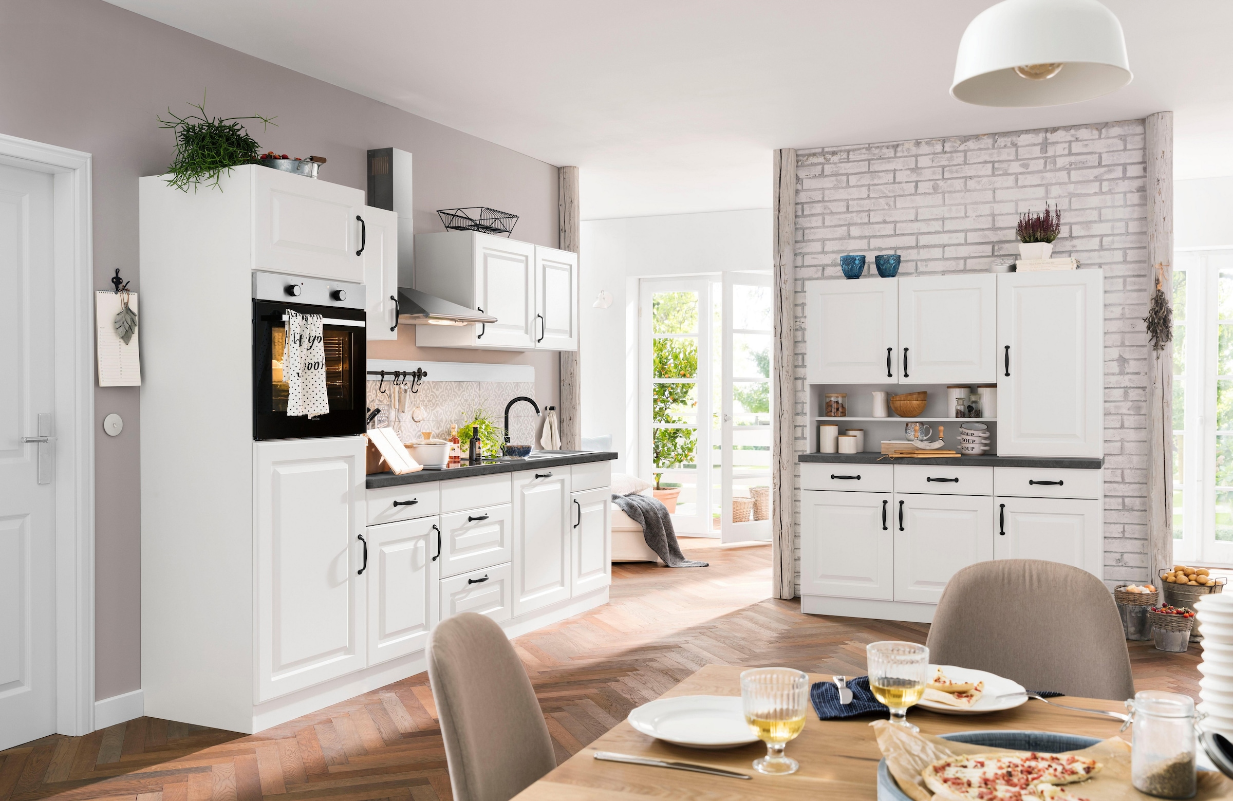 wiho Küchen Kitchenette »Erla« ohne E-Geräte, Breite 280 cm
