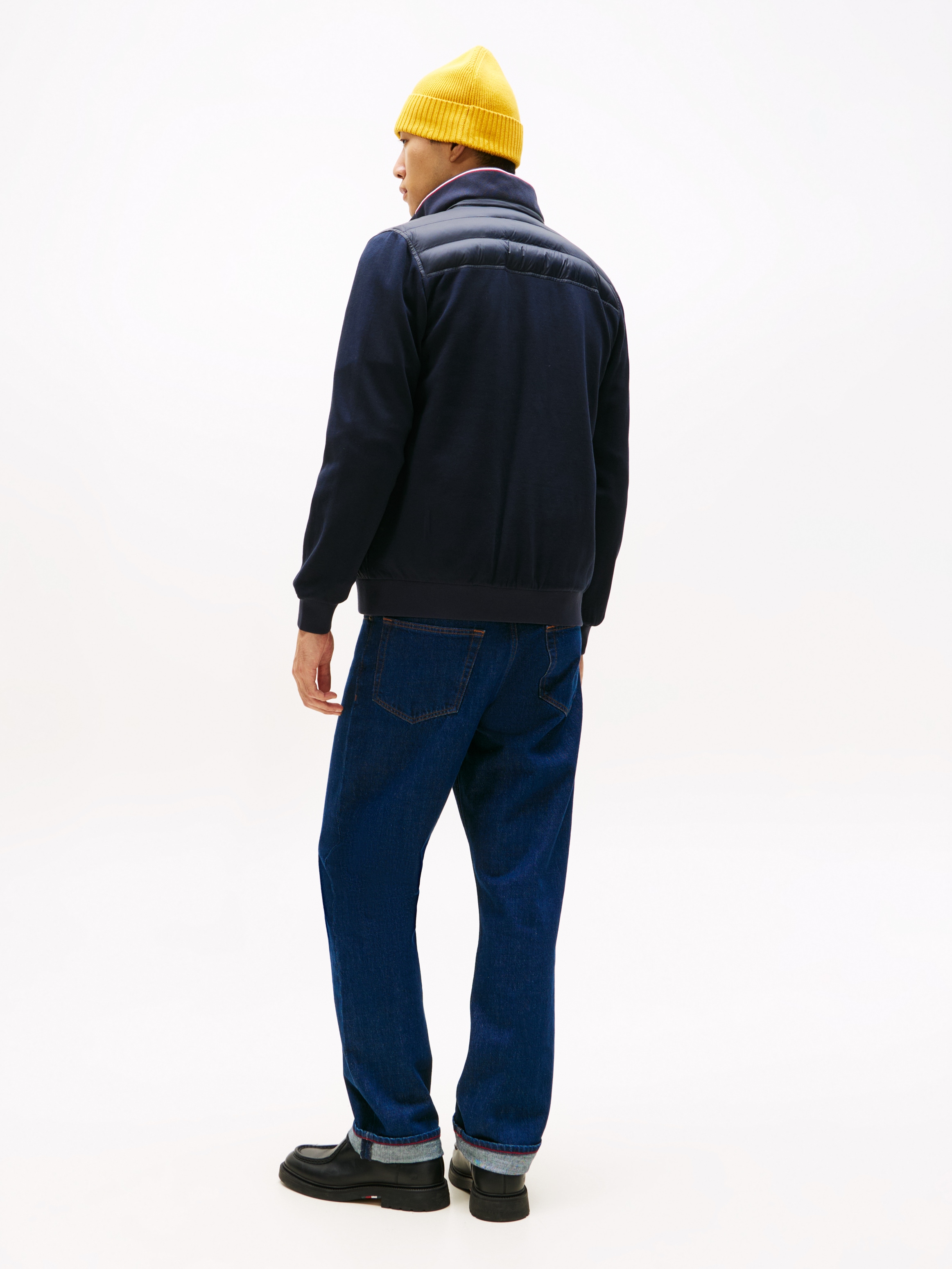 Tommy Hilfiger Steppjacke »MIX MEDIA mit Stehkragen« unifarben, casual, regular fit, Baumwollmix,