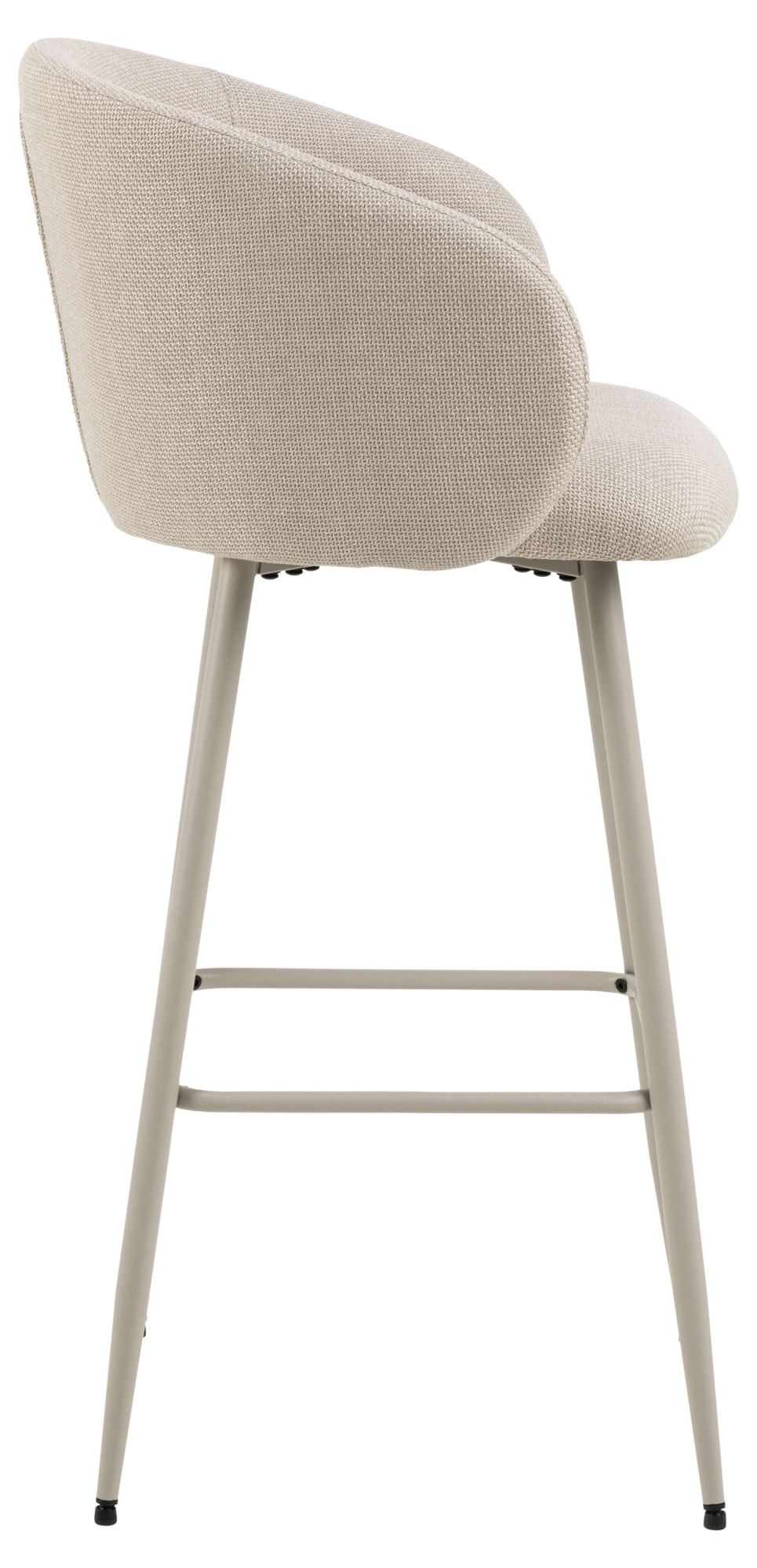 ACTONA GROUP Tabouret de bar »Eleanor« Ensemble, 2 cuis tlg. Tabouret de bar, Bâle beige, structure gris mat, 2 pcs
