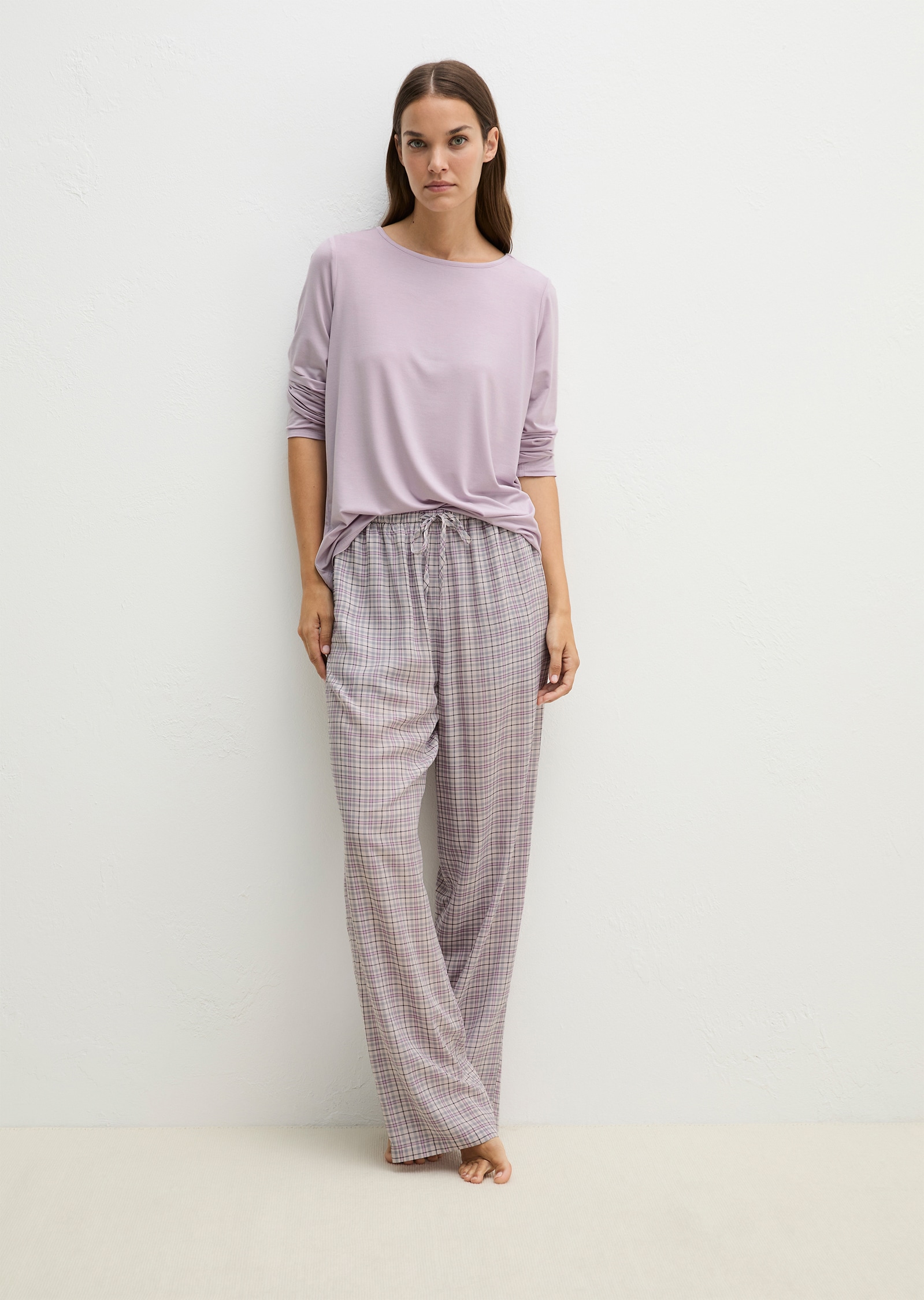 Marc O'Polo Pyjamaoberteil bequeme Passform, mit Langarm, für Homewear, ohne Verschluss