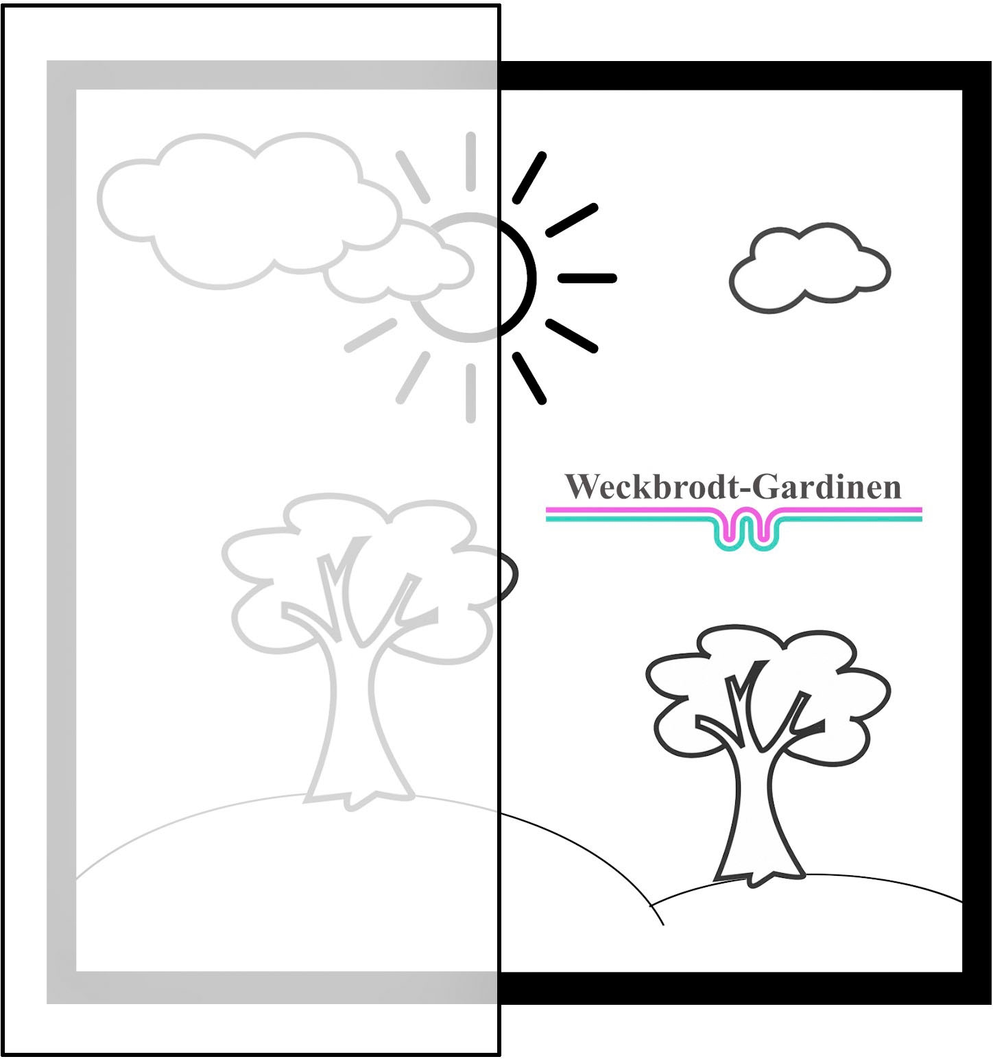 Weckbrodt Gardine »Calla« Smokband 1 Stk. tlg. Voile, bedruckt, floral, geblümt, halbtransparent, Beschwerungsband