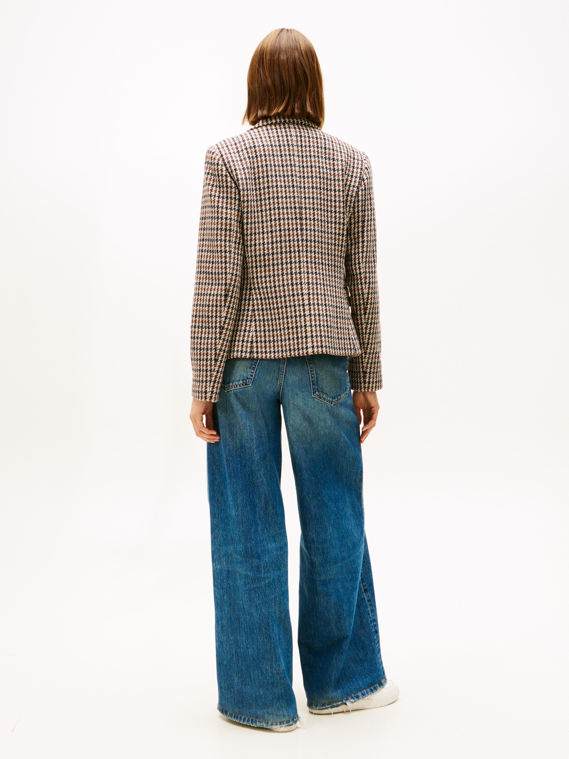 Tommy Hilfiger Blazer court »HERITAGE CHECK BLAZER« aus reiner Wolle