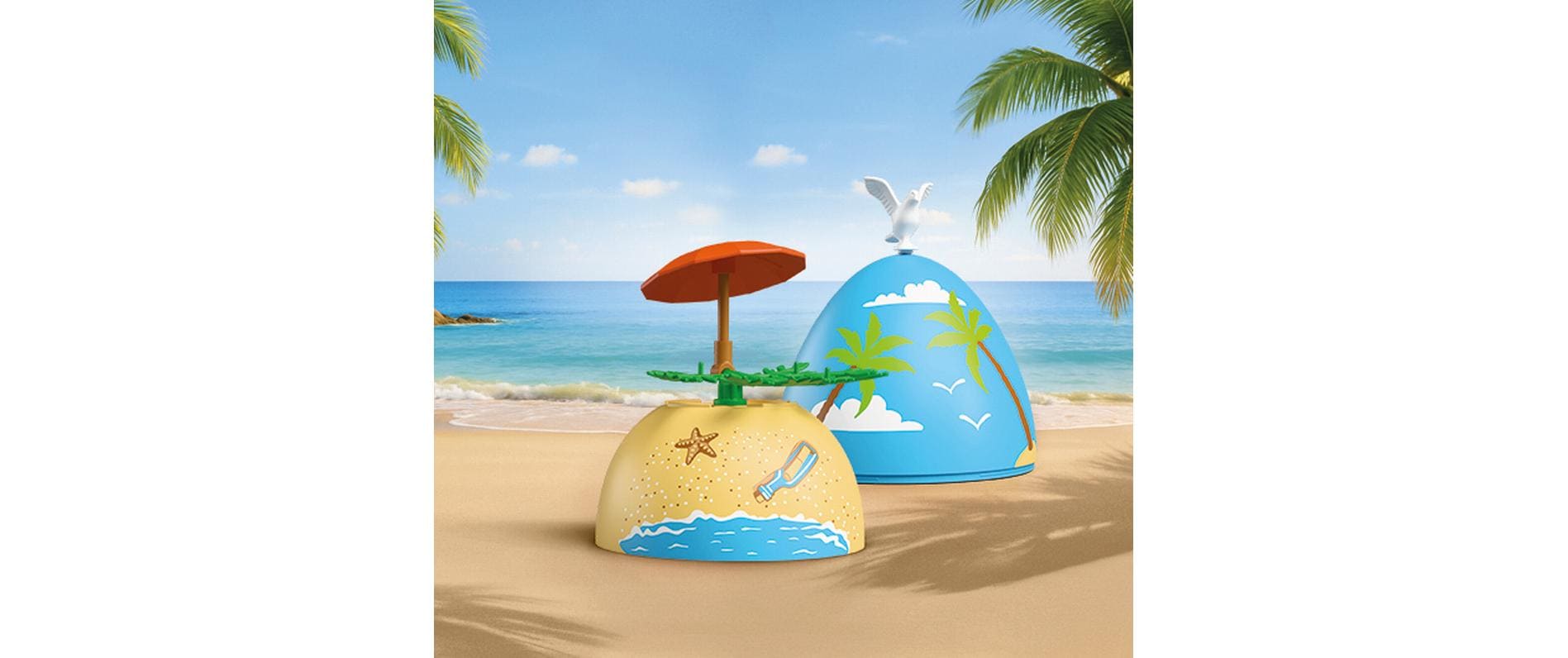 Playmobil® Konstruktions-Spielset »Spiel-Ei: Strandurlaub (72101), My Life«