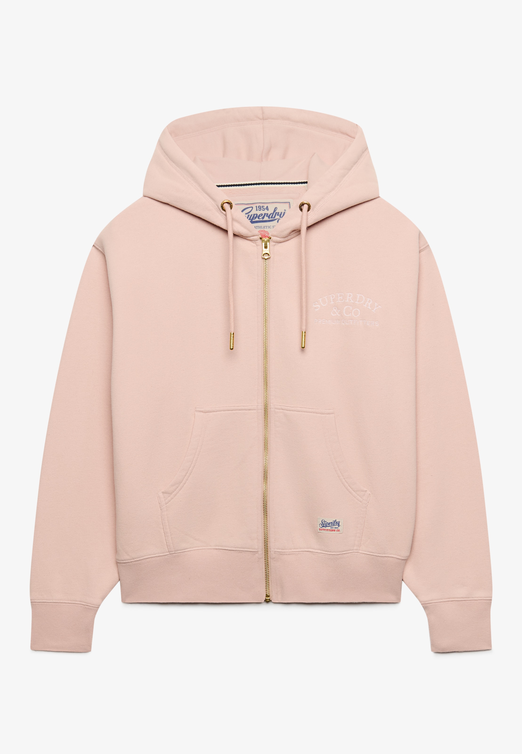 Superdry Sweat à capuche »LUXE CASUAL ZIPHOOD« mélange coton, coupe décontractée