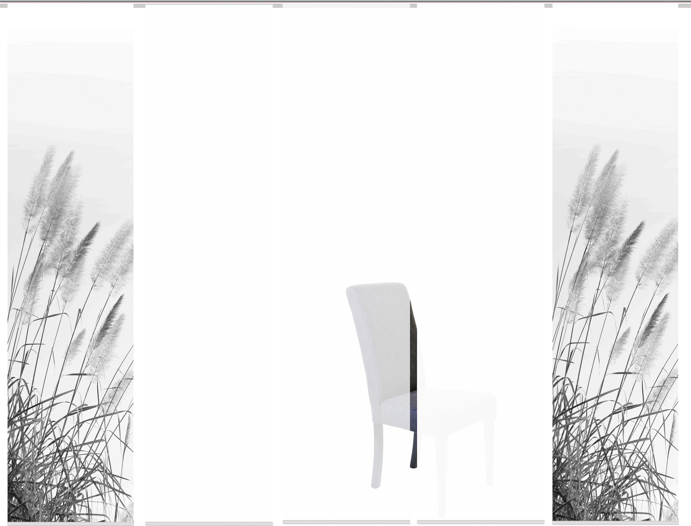 HOME WOHNIDEEN Rideau coulissant »PAMPAS« Support de panneau 1 cuis tlg. DIGITALDRUCK