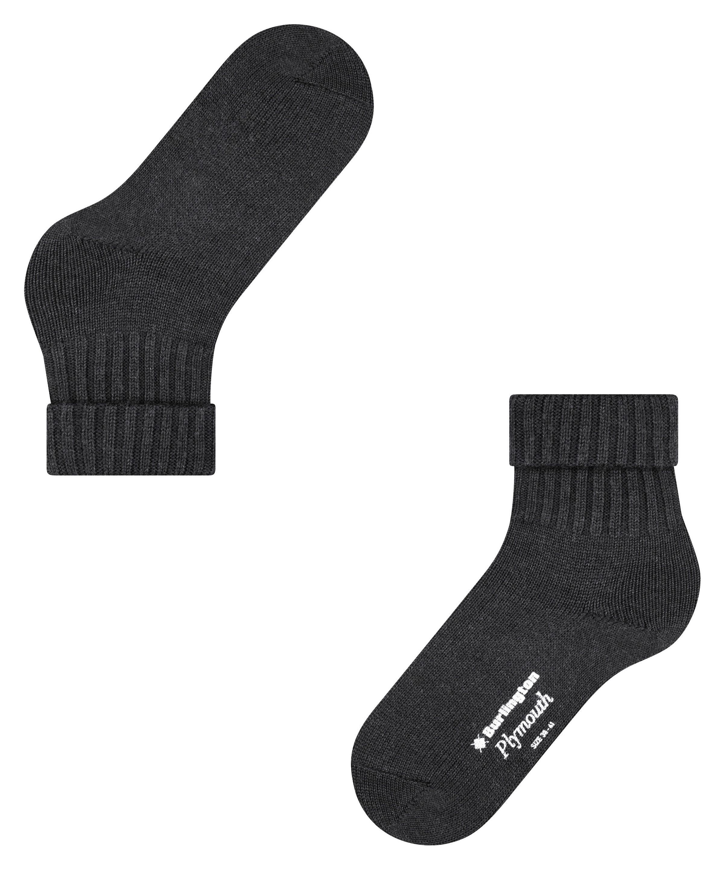 Burlington Chaussettes »Plymouth« Taille unique 36-41, uni, mélange laine chaud