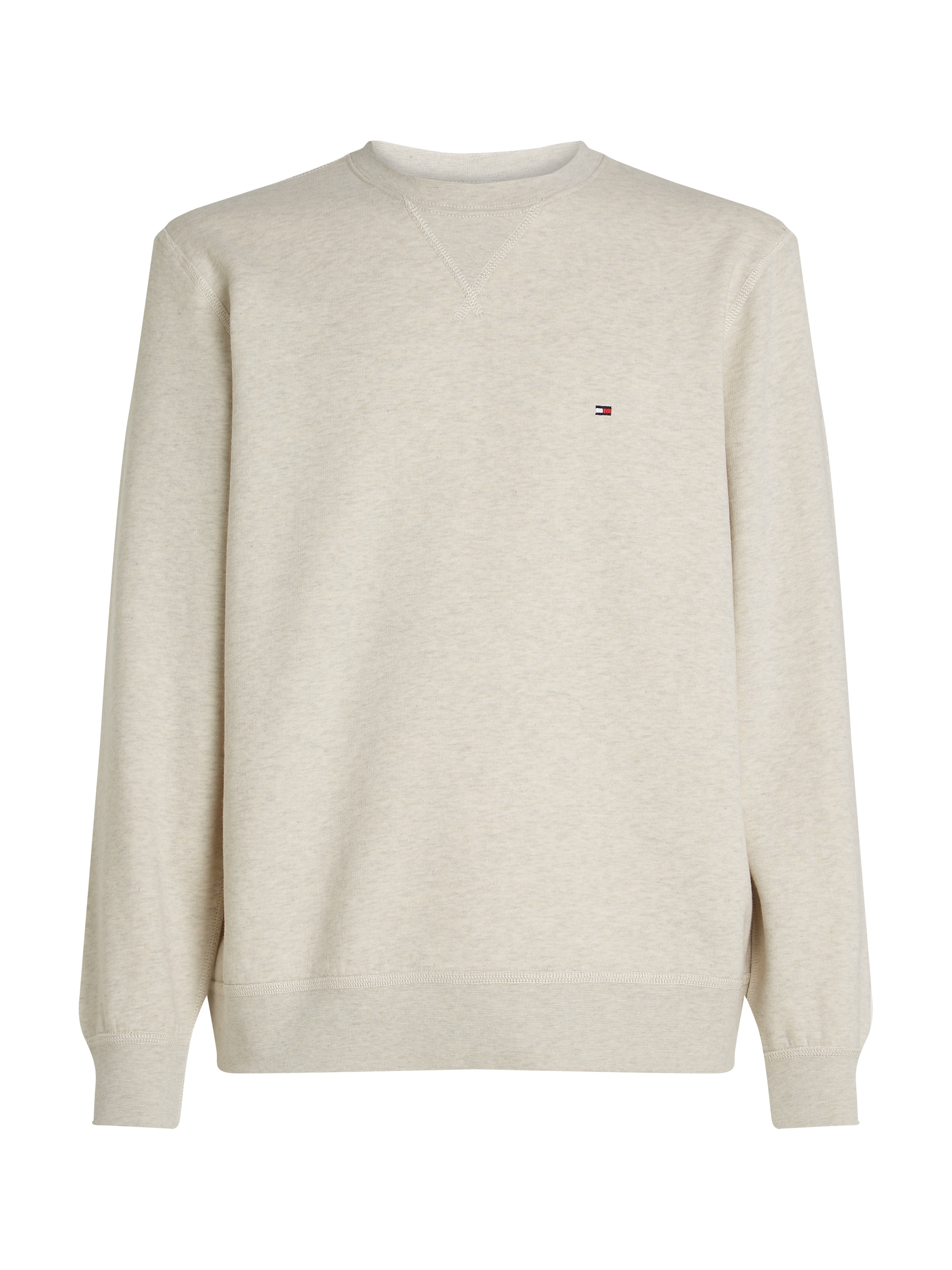 Tommy Hilfiger Sweatshirt »ESS SEASONAL FLEECE CREWNECK mit Rundhals und Stickerei« unifarben, casual, regular fit, Baumwollmix, Rundhals