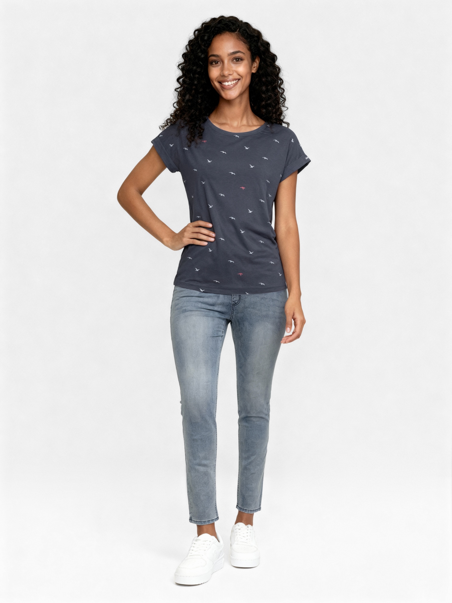 KangaROOS T-shirt imprimé kurzärmelig,  figurumspielend,  mit Print,  mit Rundhalsausschnitt