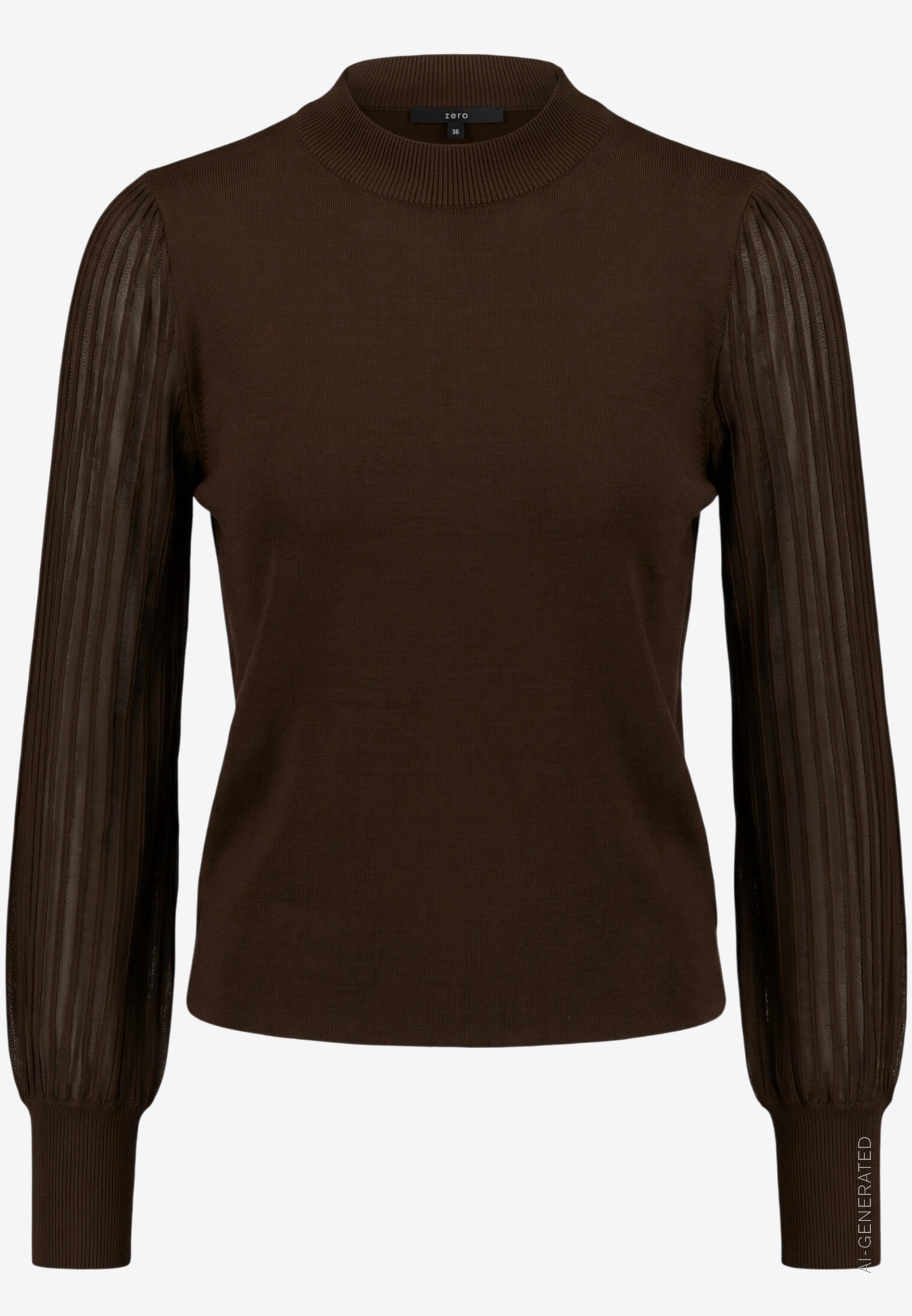 Zero Pull en tricot avec manches transparentes
