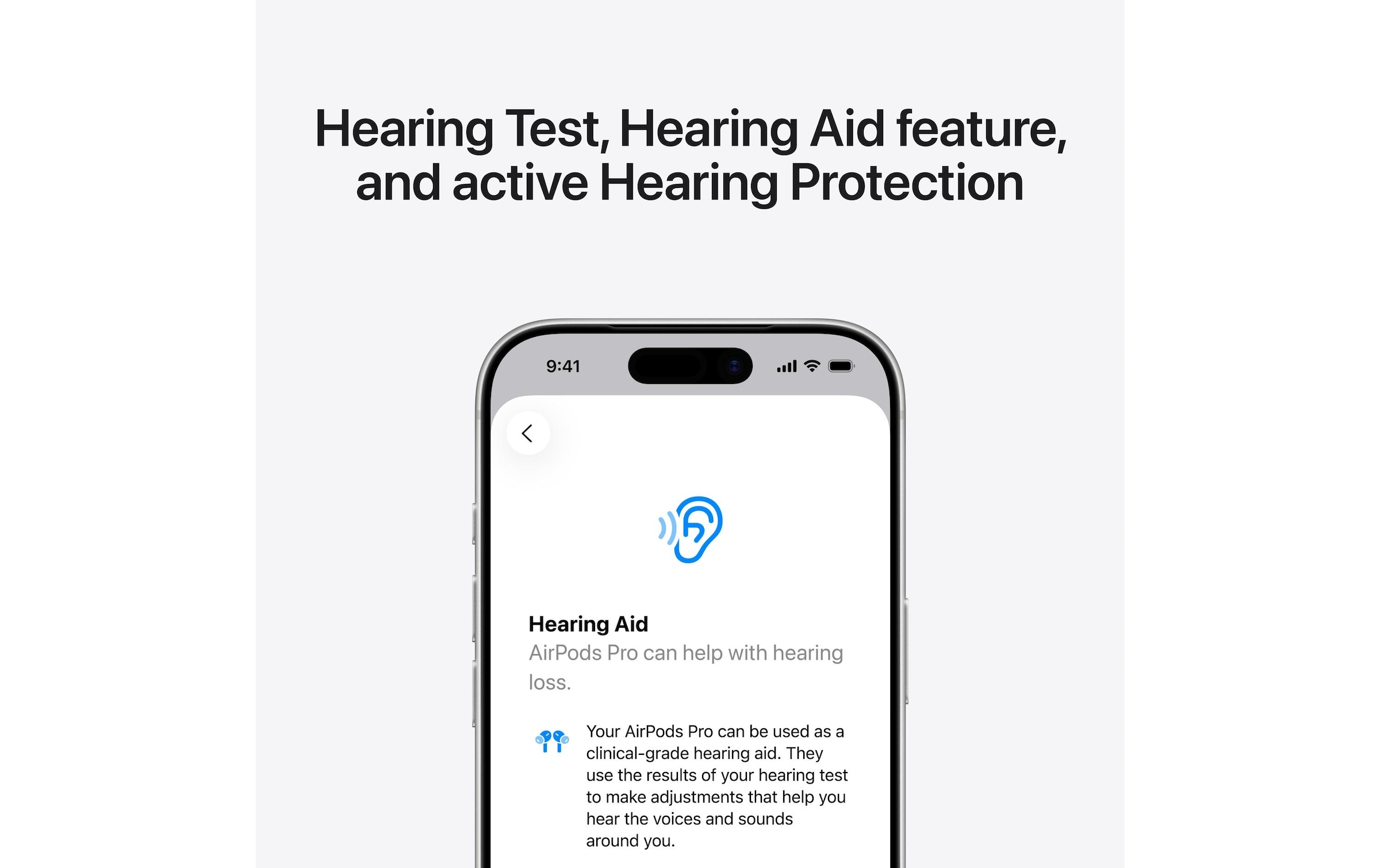 Apple In-Ear-Kopfhörer »True Wireless In-Ear-Kopfhörer AirPods Pro 3 USB-C« Geräuschunterdrückung, Touch-Steuerung an der Ohrmuschel, Mikrofon