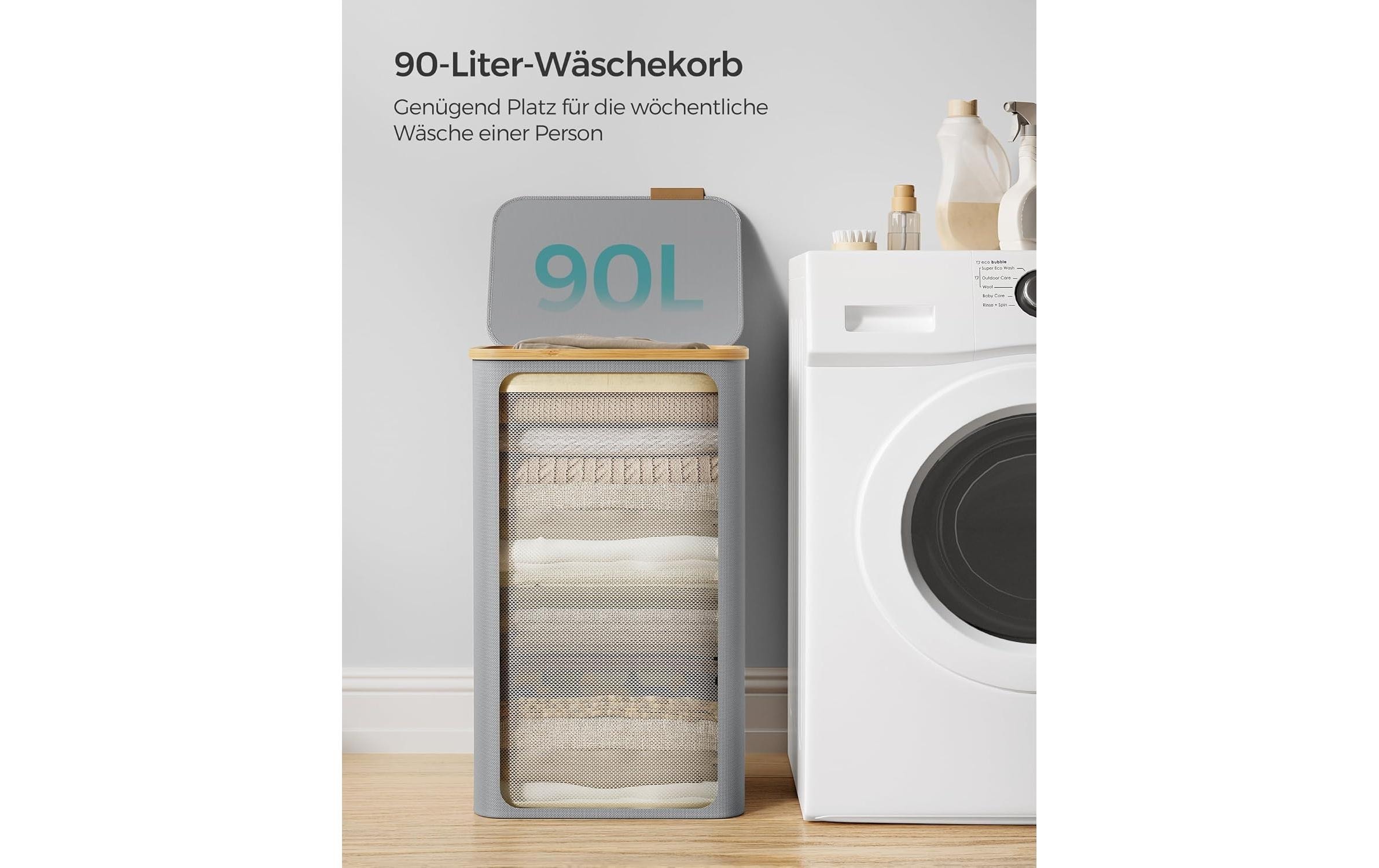 SONGMICS Panier à linge »mit Deckel 90 l«