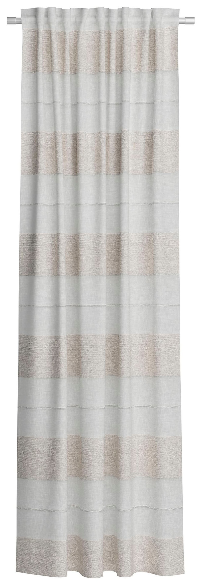 Neutex for you! Rideau »FENJA, 1 Stück, Multifunktionsband, halbtransparent, Streifenstruktur« Bande multifonctionnelle 1 cuis tlg. style féminin, manches longues, en viscose, col en V