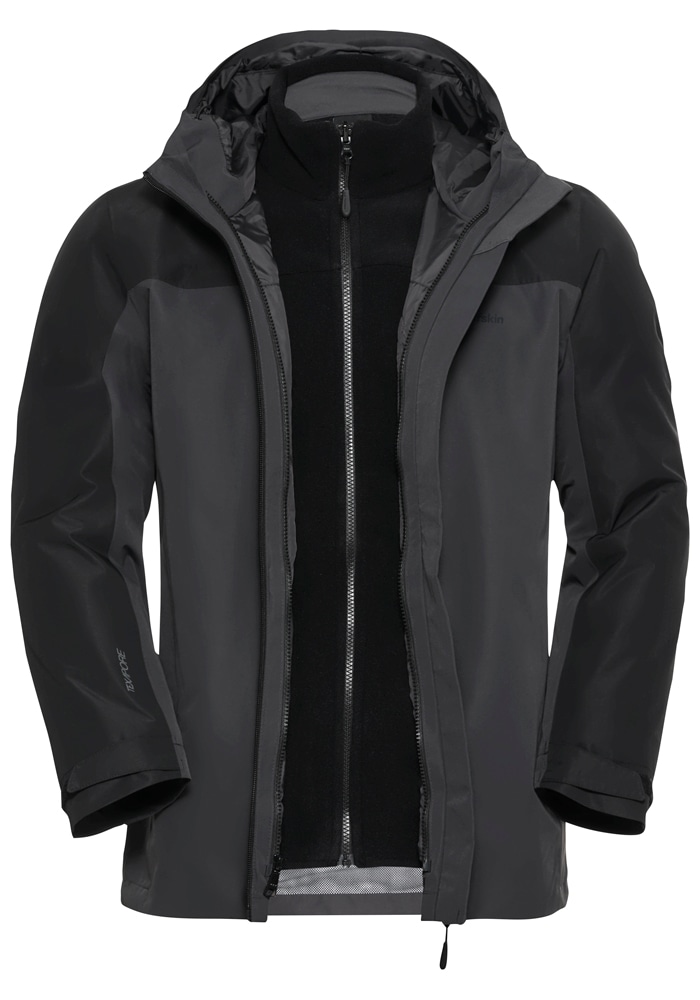 Jack Wolfskin Veste fonctionnelle 3 en 1 »TAUBENBERG 3IN1 JKT M« mit Kapuze
