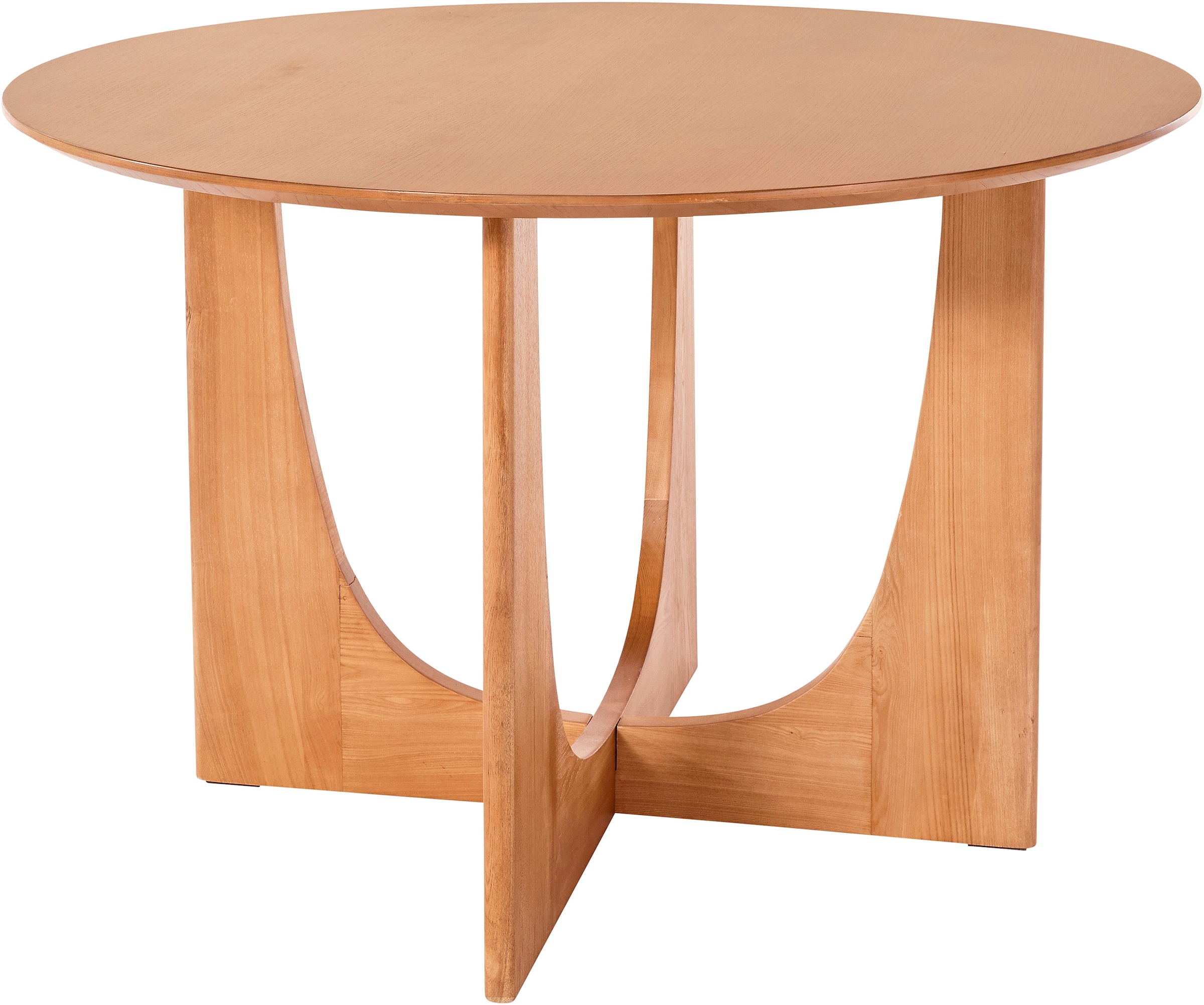 LeGer Home by Lena Gercke Table de salle à manger »Zirella« Bois de frêne massif, design marqué à pied croisé, largeur 120 cm