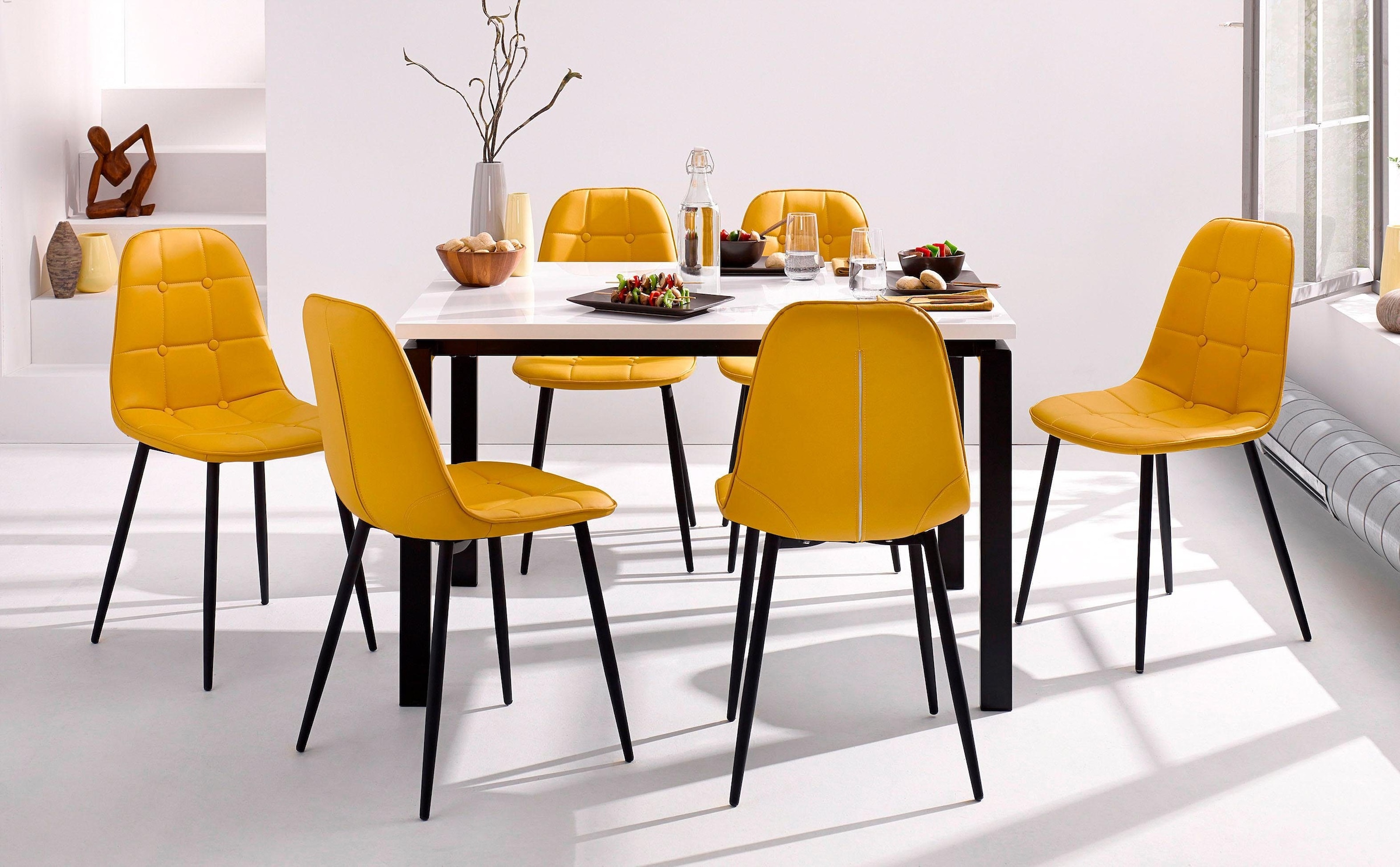 GOODproduct Table de salle à manger Breite 120 oder 160 cm