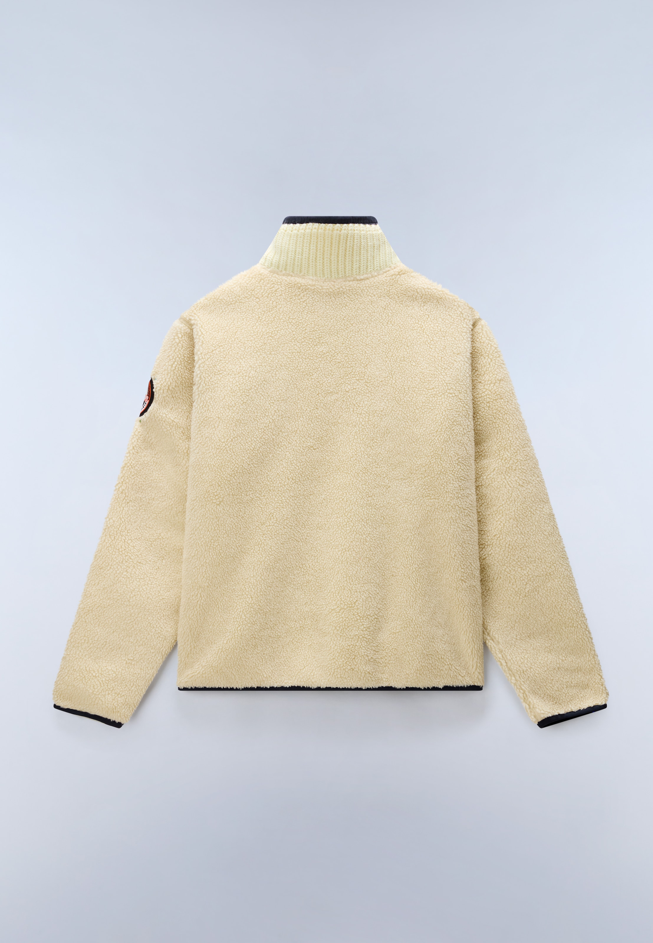 Napapijri Fleeceshirt »T-ARCHIVE FLEECE HZ PUTTY N5E« aus Polyester, mit weichem Griff, auch in grossen Grössen