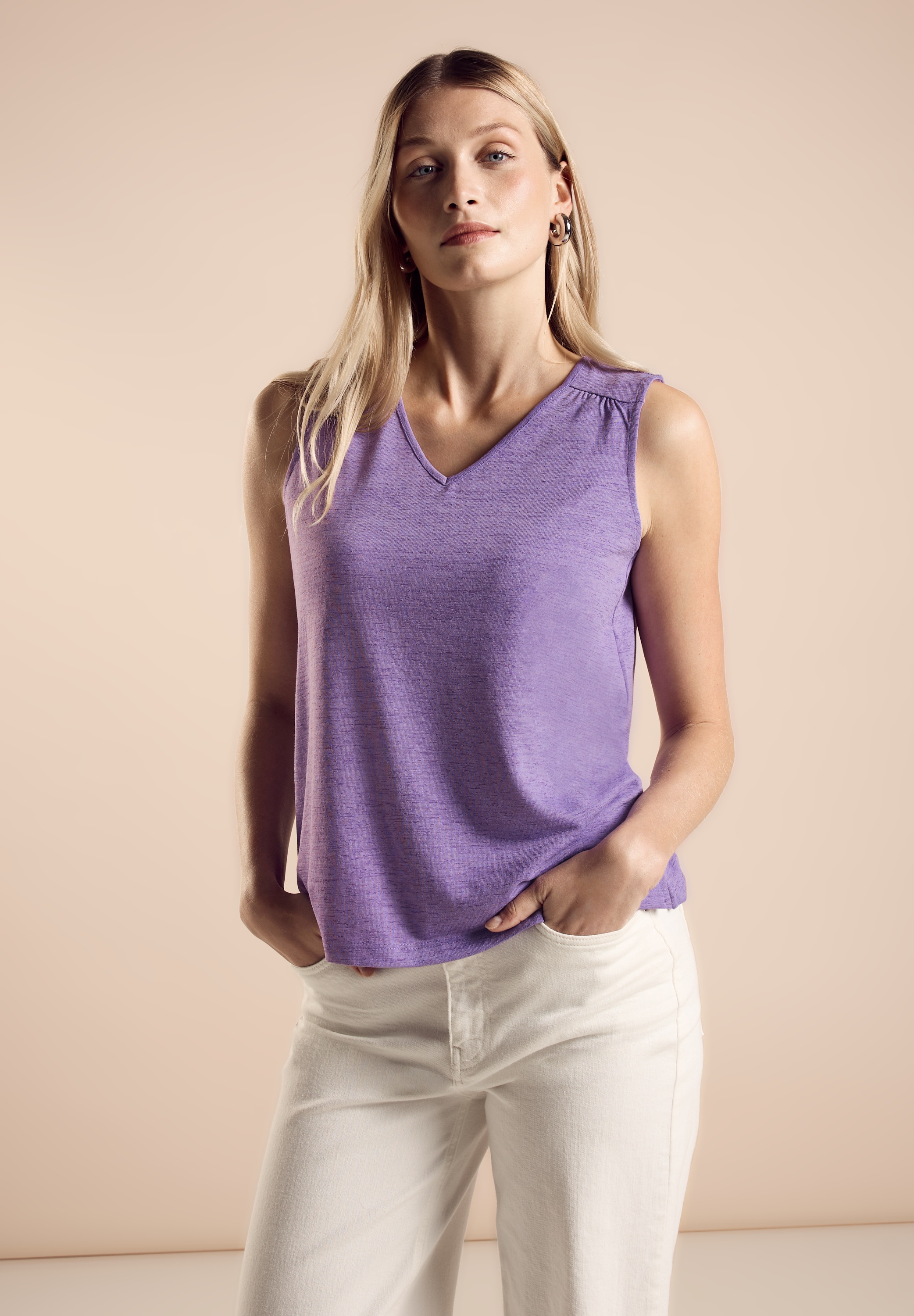 STREET ONE Top en dentelle mit Stickerei