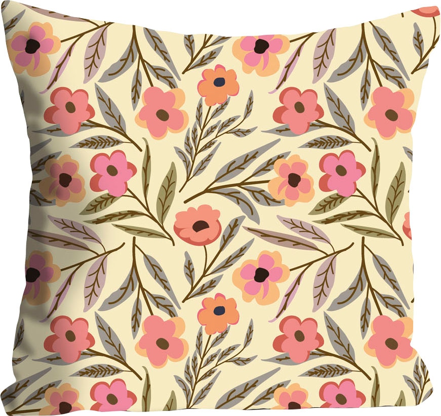 queence Coussin décoratif »Nori« mit süssen Blümchen