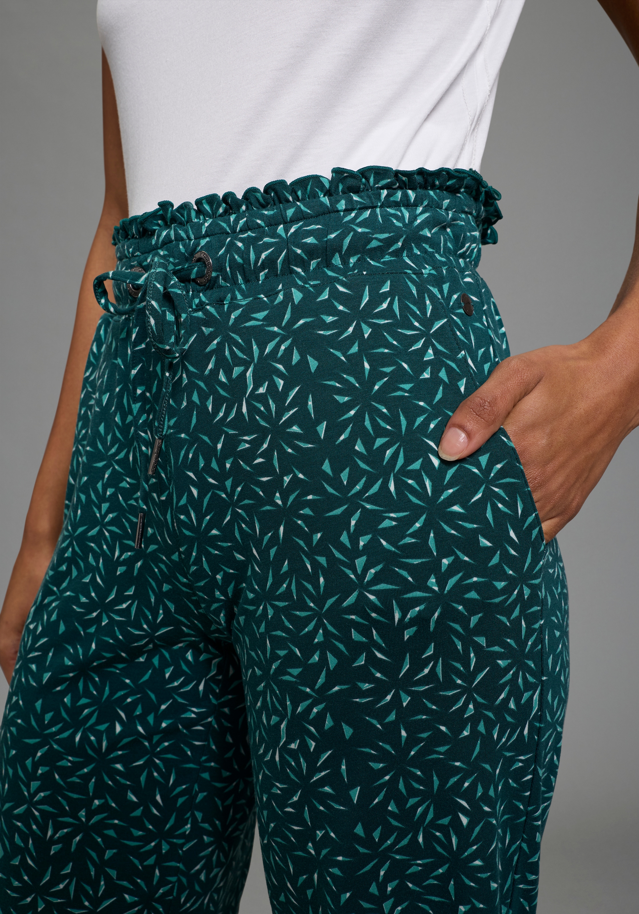 KangaROOS Jupe-culotte  weite Jerseyhose, mit Eingrifftaschen, mit Bindeband am Bund