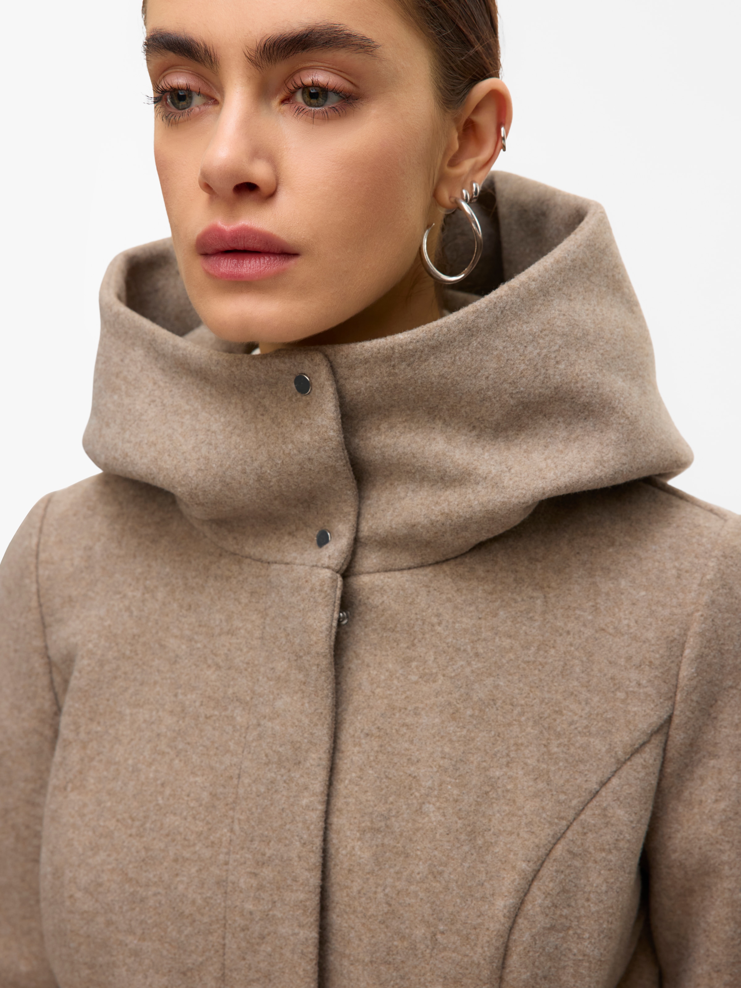 Vero Moda Veste longue »VMPOPLIVA JACKET GA BOO« mit Kapuze