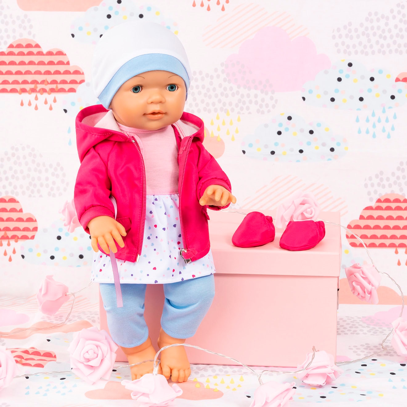 Bayer Puppenkleidung »Kleid/Hose pink/bl.«