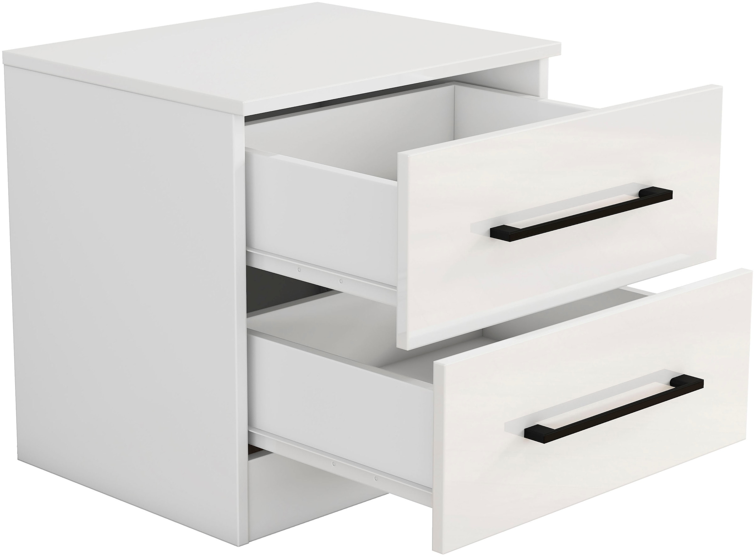 GOODproduct Nachtkommode »Sylt Schlafzimmerschrank Garderobe Schrank hochglanz« Spar-Set, modernes Hochglanz Nachtschrank Set (2 Stück) Stilvolles Design, 2 Stk. tlg. Nachttisch Bestseller Beistelltisch Kommode