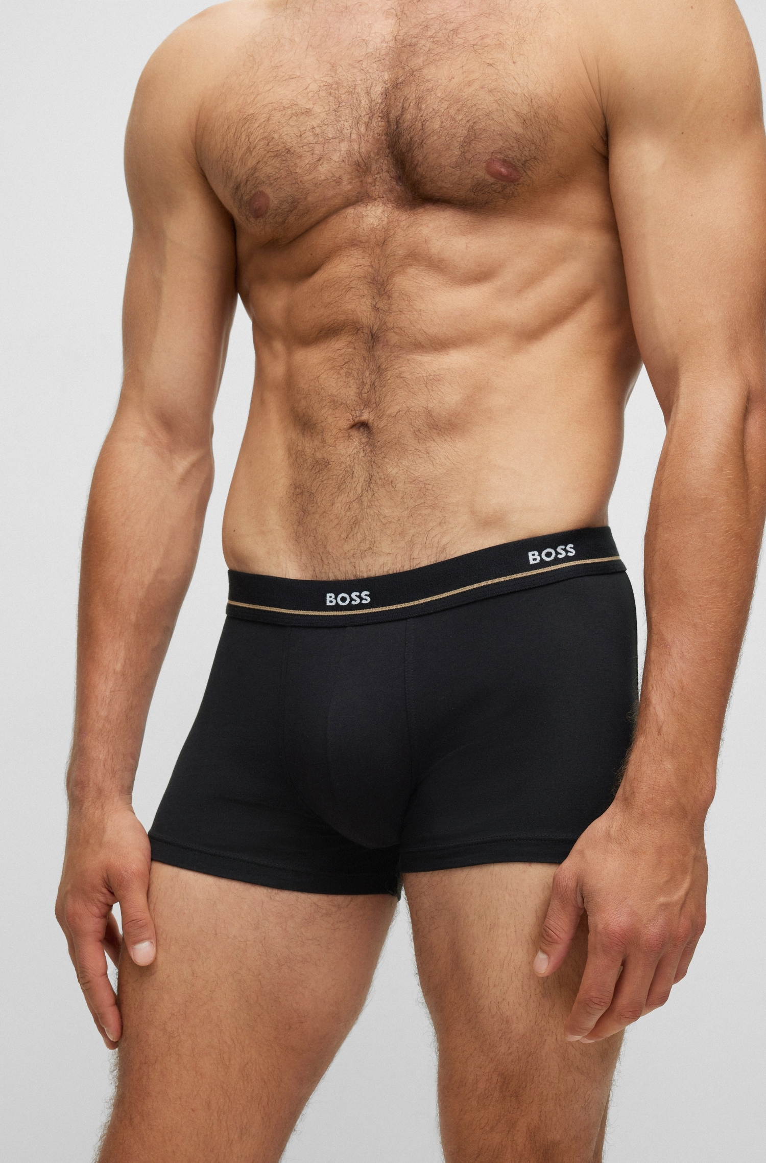 BOSS Tronc »Trunk 5P Essential« Packung, 5er Pack, 5 cuis mit modischem, teilweise kontrastfarbenen BOSS Logo-Elastikbund