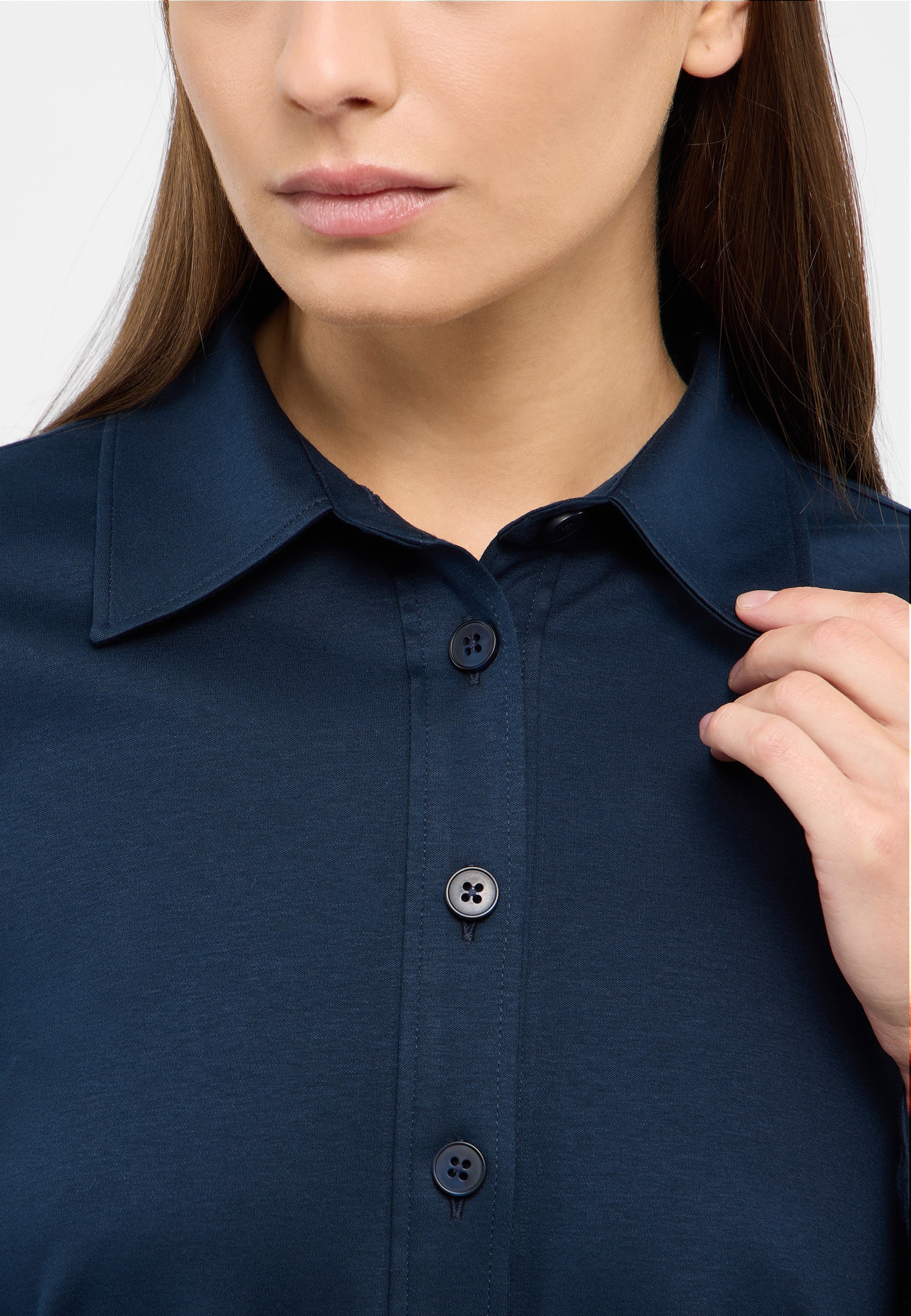 Eterna Blouse chemise »LOOSE FIT« EASY IRON (bügelleicht)