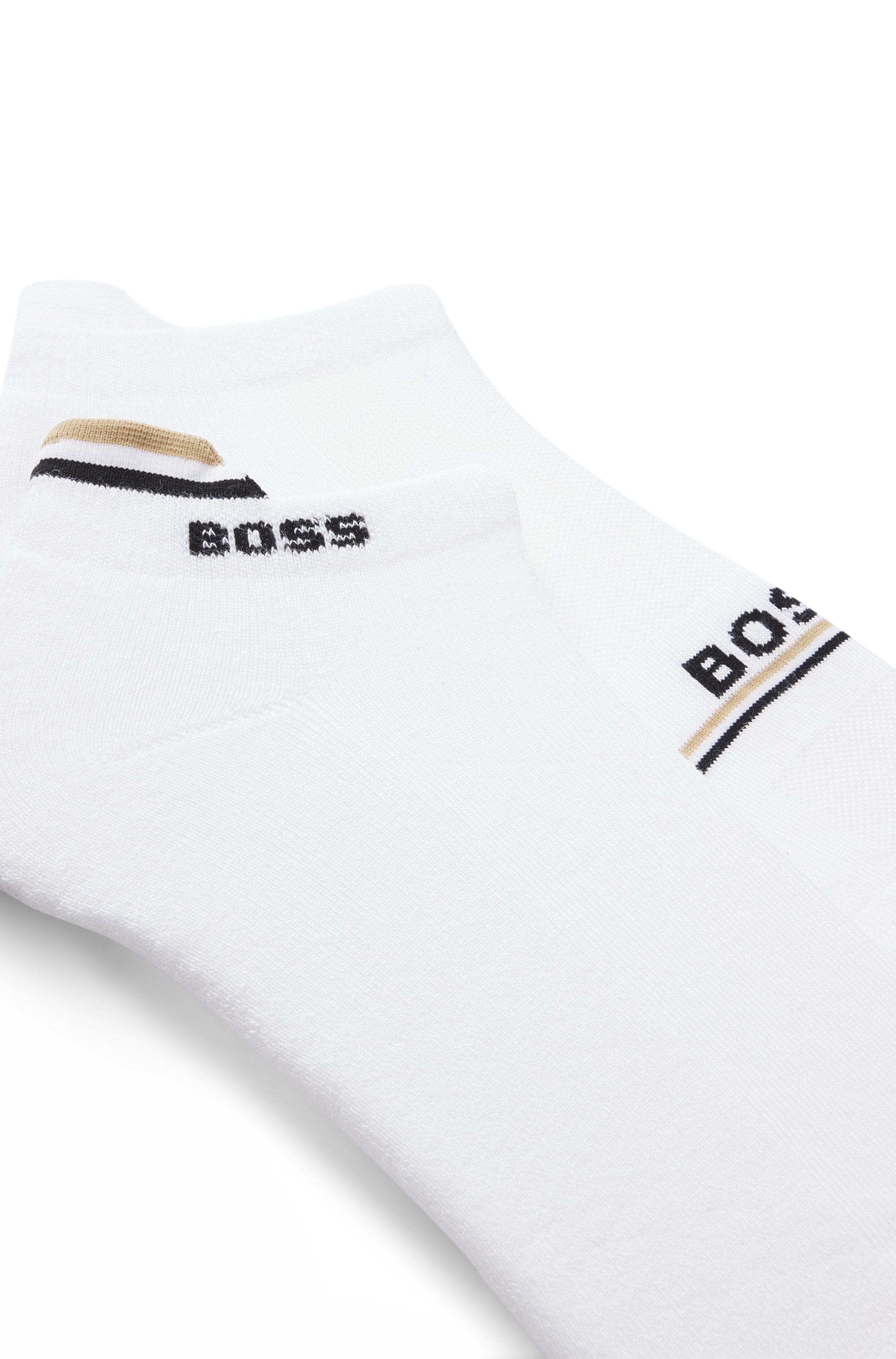 BOSS Chaussettes courtes »2P AS Iconic Loop CC« 2 Couple tlg. mit Signature-Streifen und Logo-Details