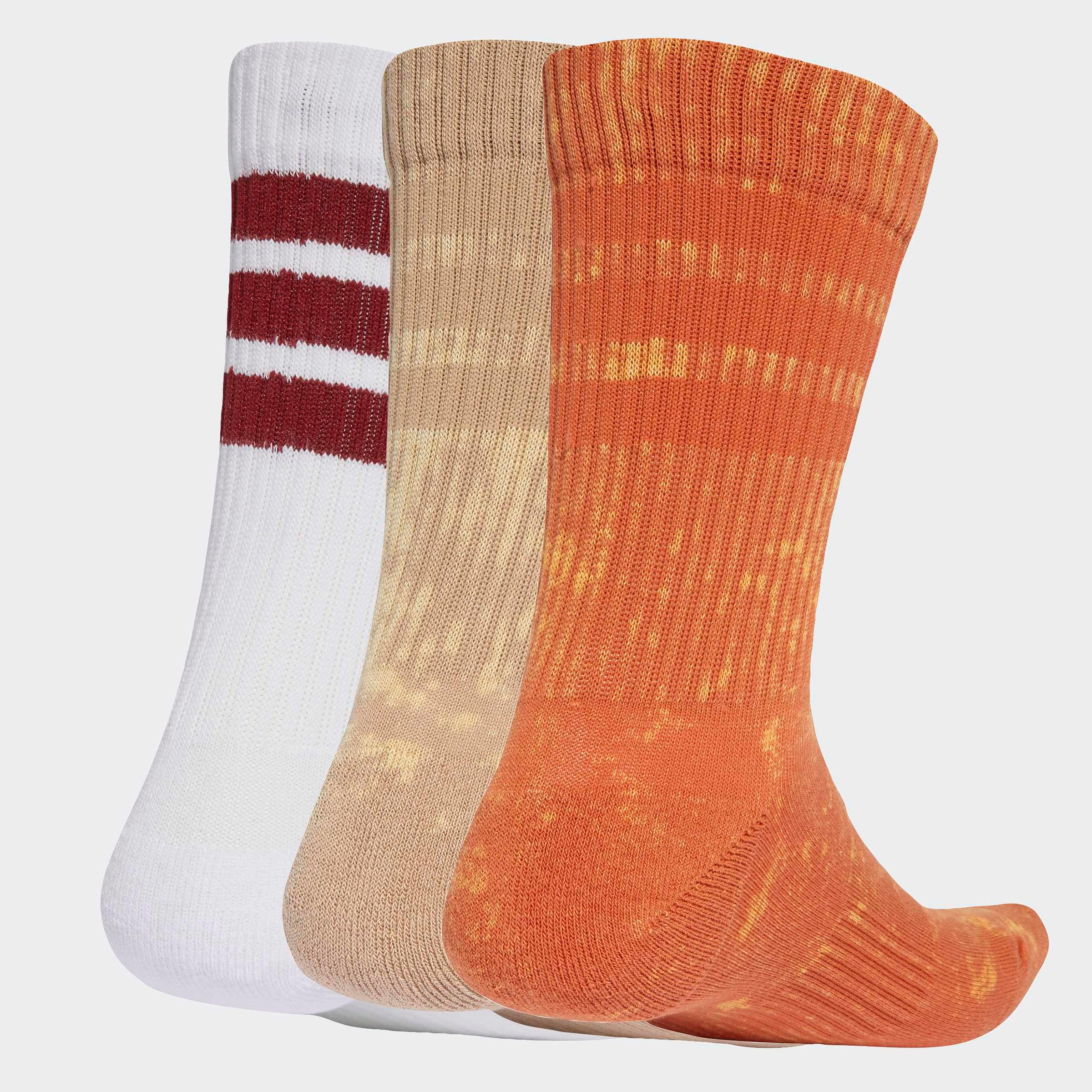 adidas Performance Chaussettes de sport »STONEWASH CREW, 3 PAAR« 3 Couple tlg. für Laufen, sportlicher Stil, mit klassischen 3-Streifen am Bündchen